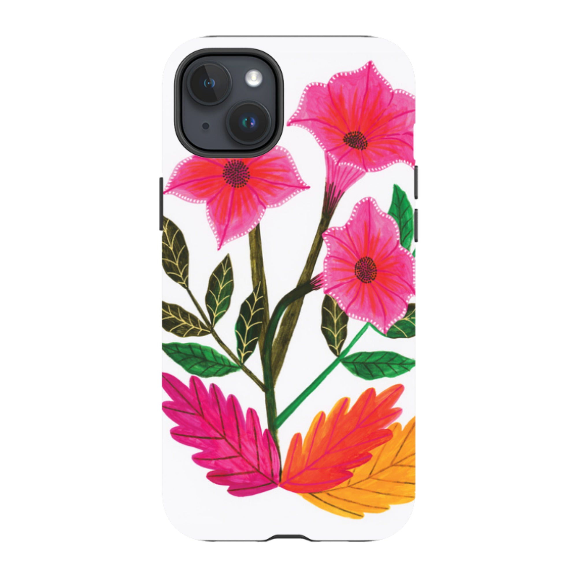 iPhone Tough Case - Trumpet Flowers By Lee Foster Wilson