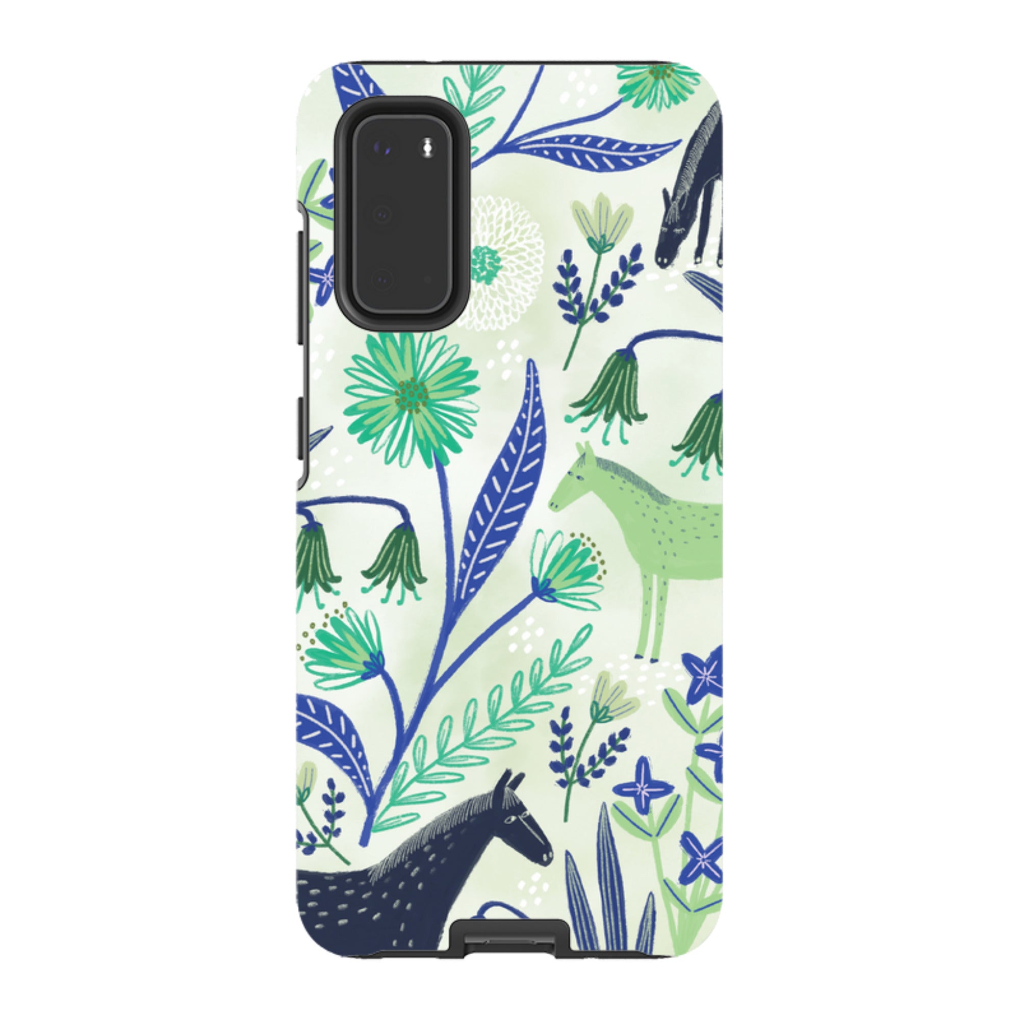 Samsung Tough Case - Wild Ponies Green By Lee Foster Wilson