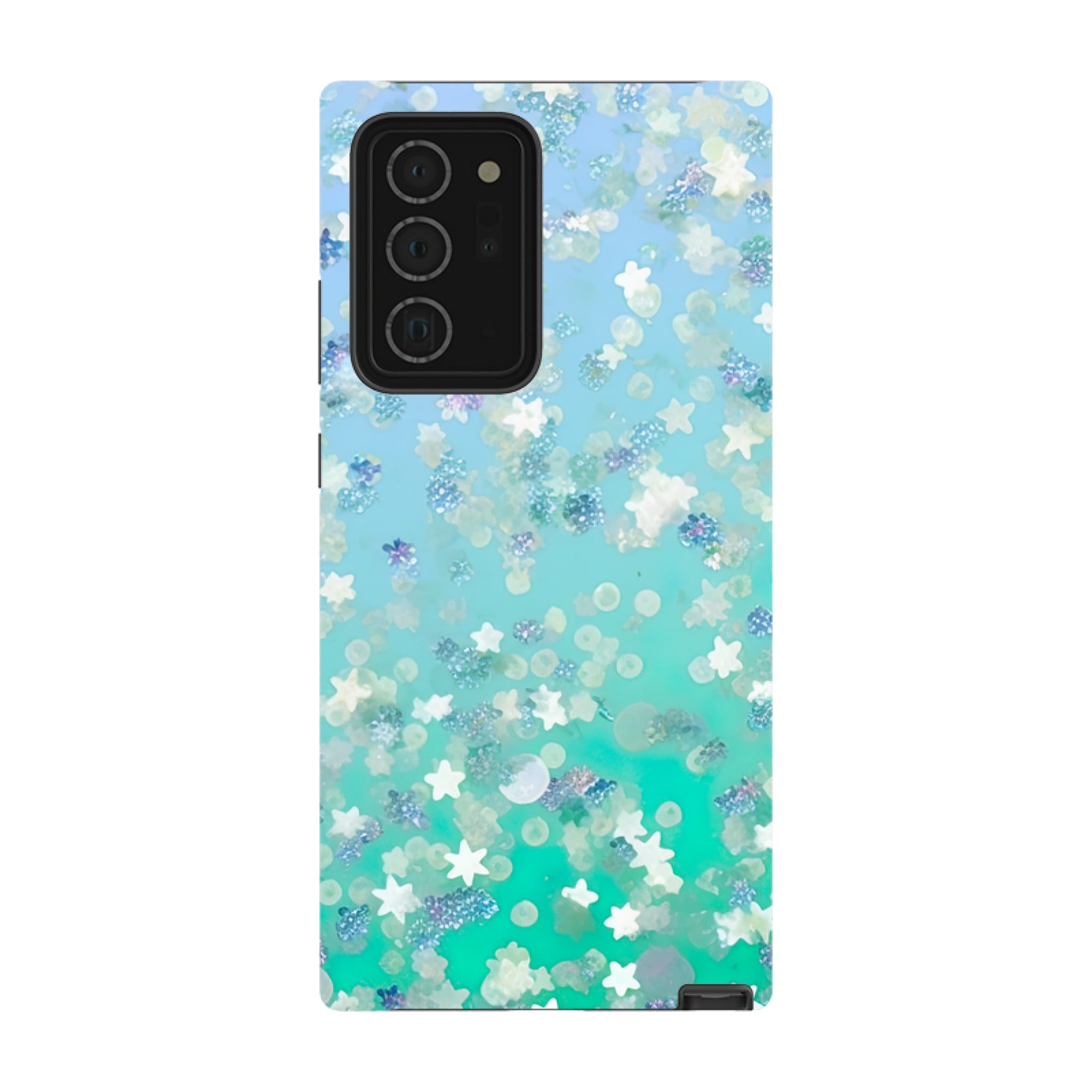 Samsung Tough Case - Green Stars