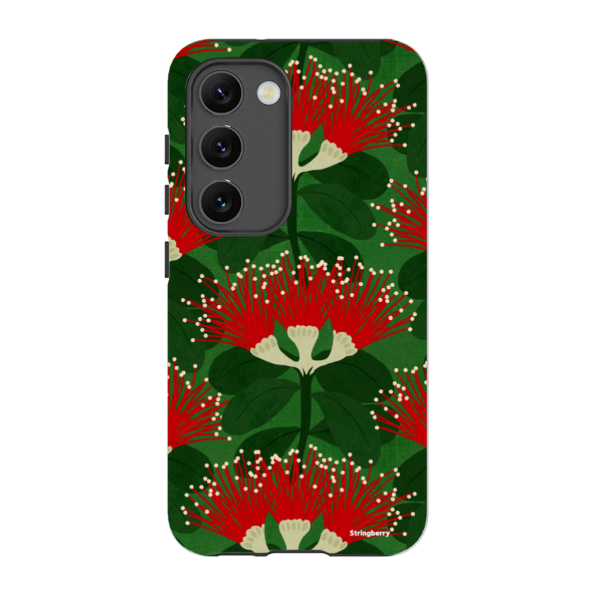 Samsung Tough Case - Pohutukawa Green And Red By Katherine Quinn