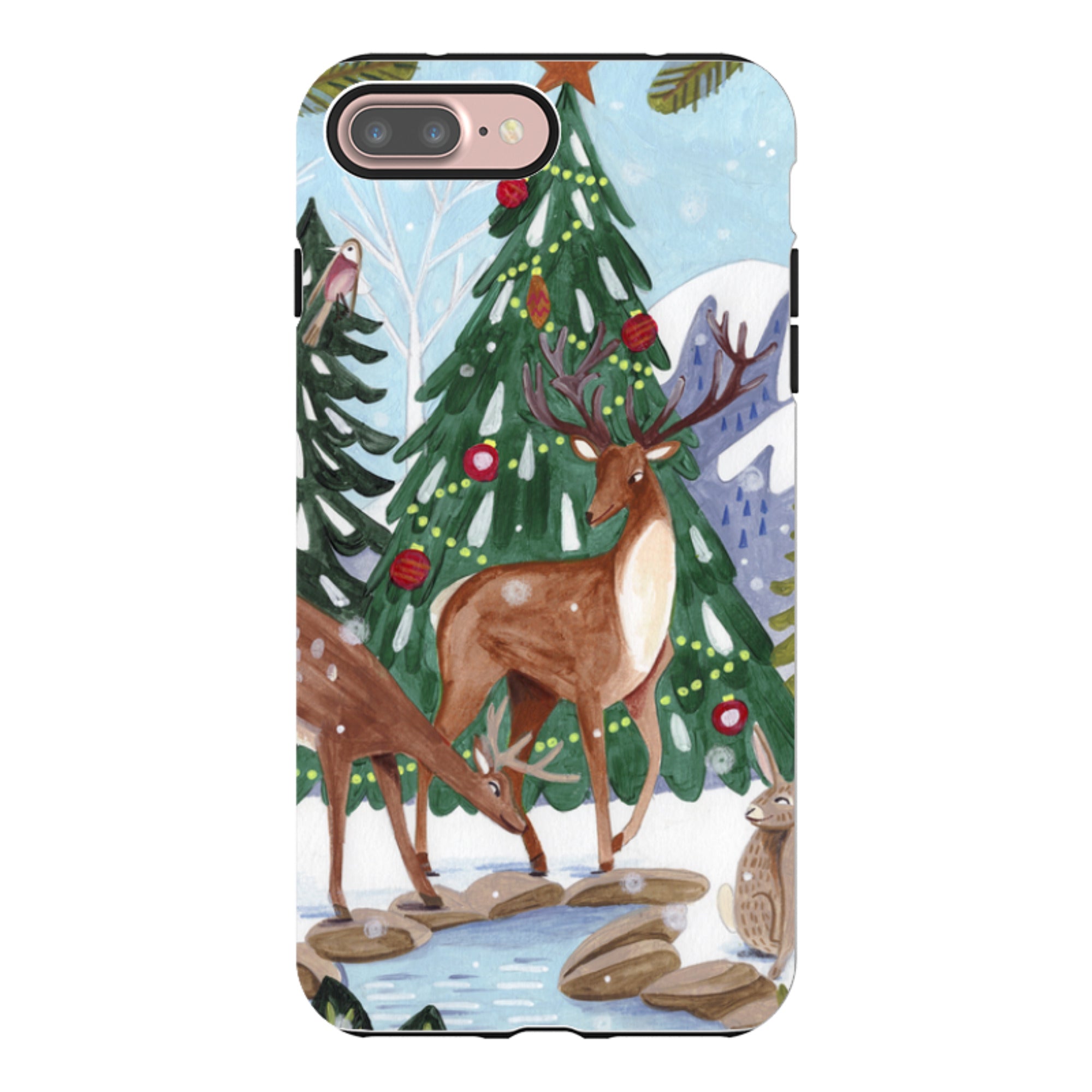 iPhone Tough Case - Winter Forest By Caroline Bonne Muller