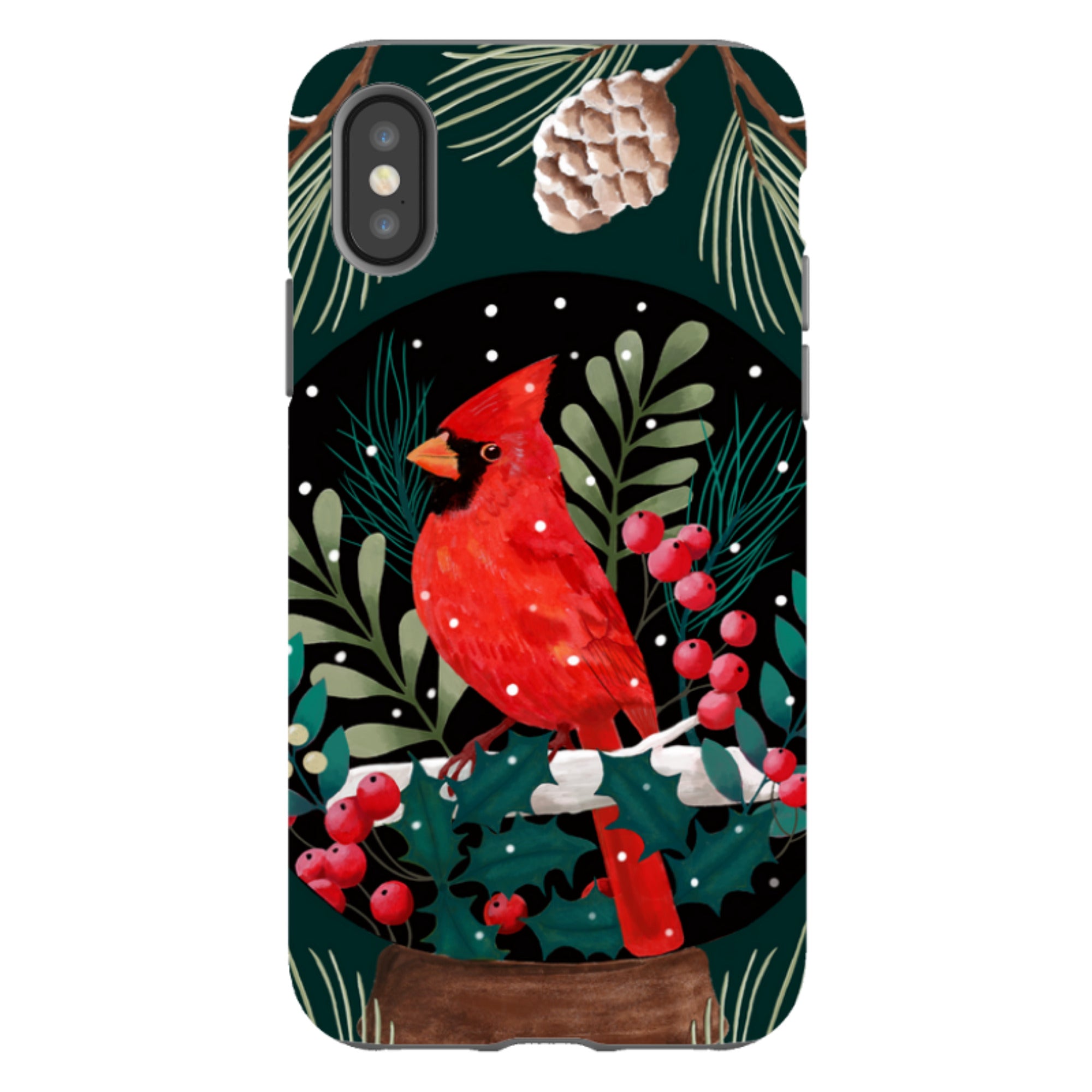 iPhone Tough Case - Red Cardinal By Bex Parkin