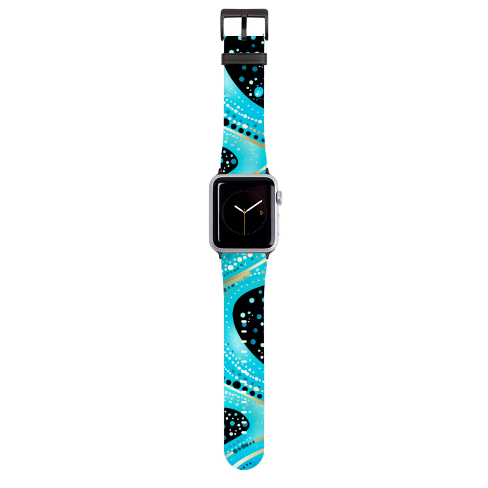 Blue Wave Apple Watch Strap
