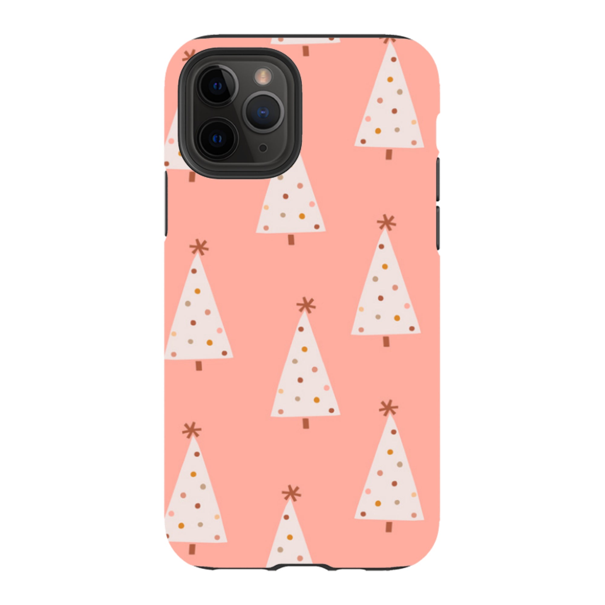iPhone Tough Case - Pink Xmas Trees
