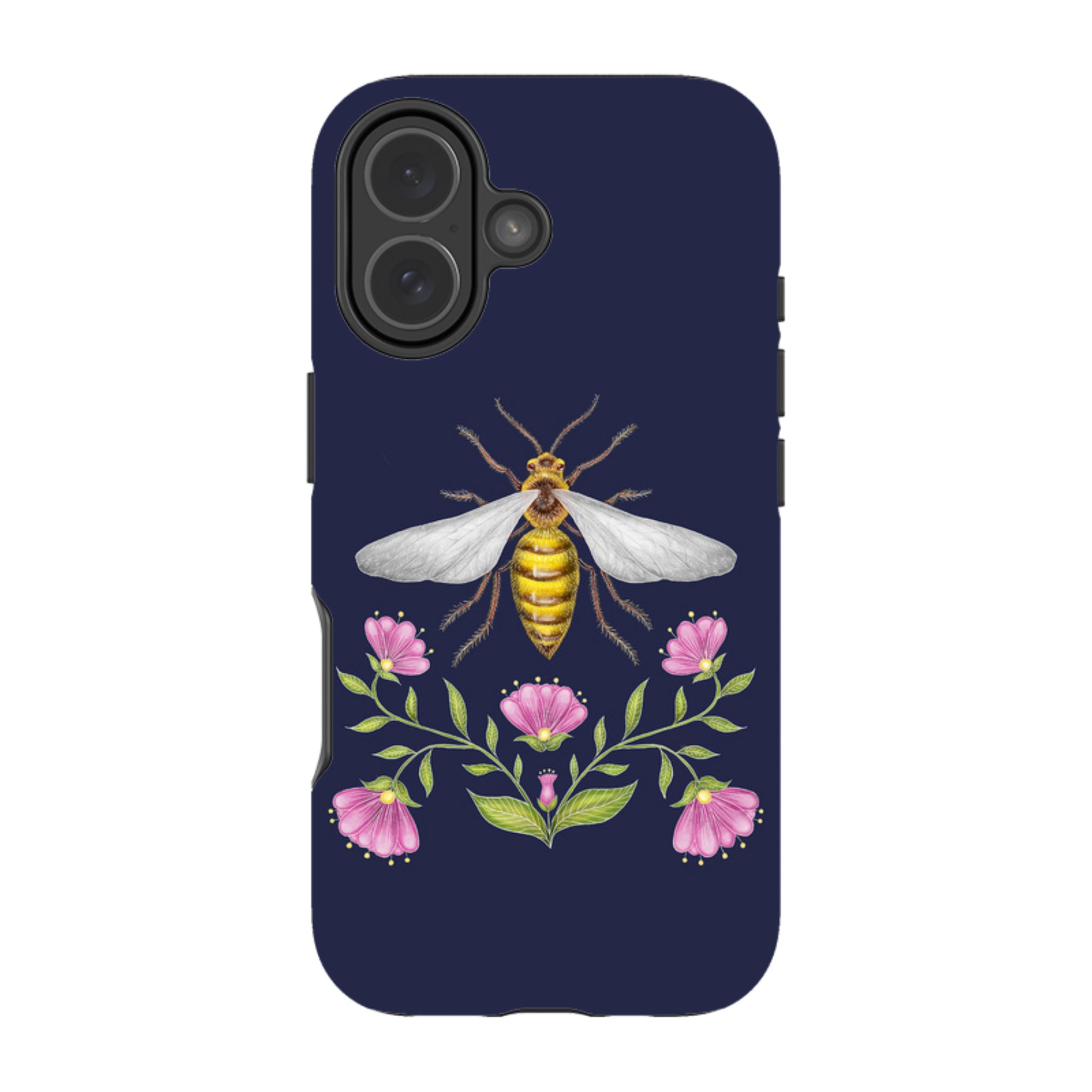 iPhone Tough Case - Wings Of Freedom Navy By Catherine Rowe