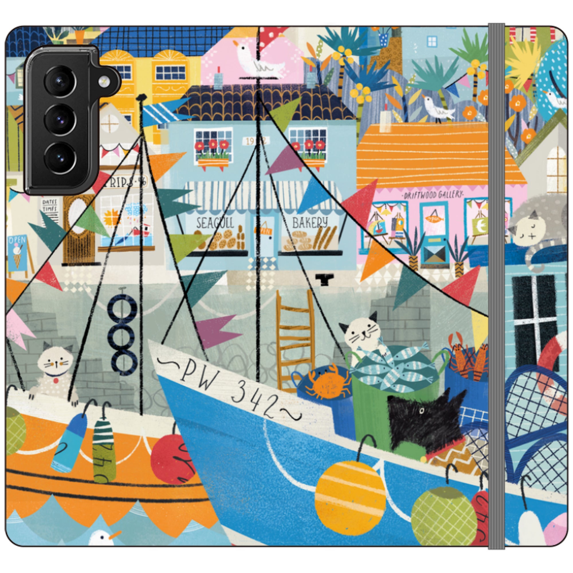Night Harbour Wallet Case By Ali Brookes