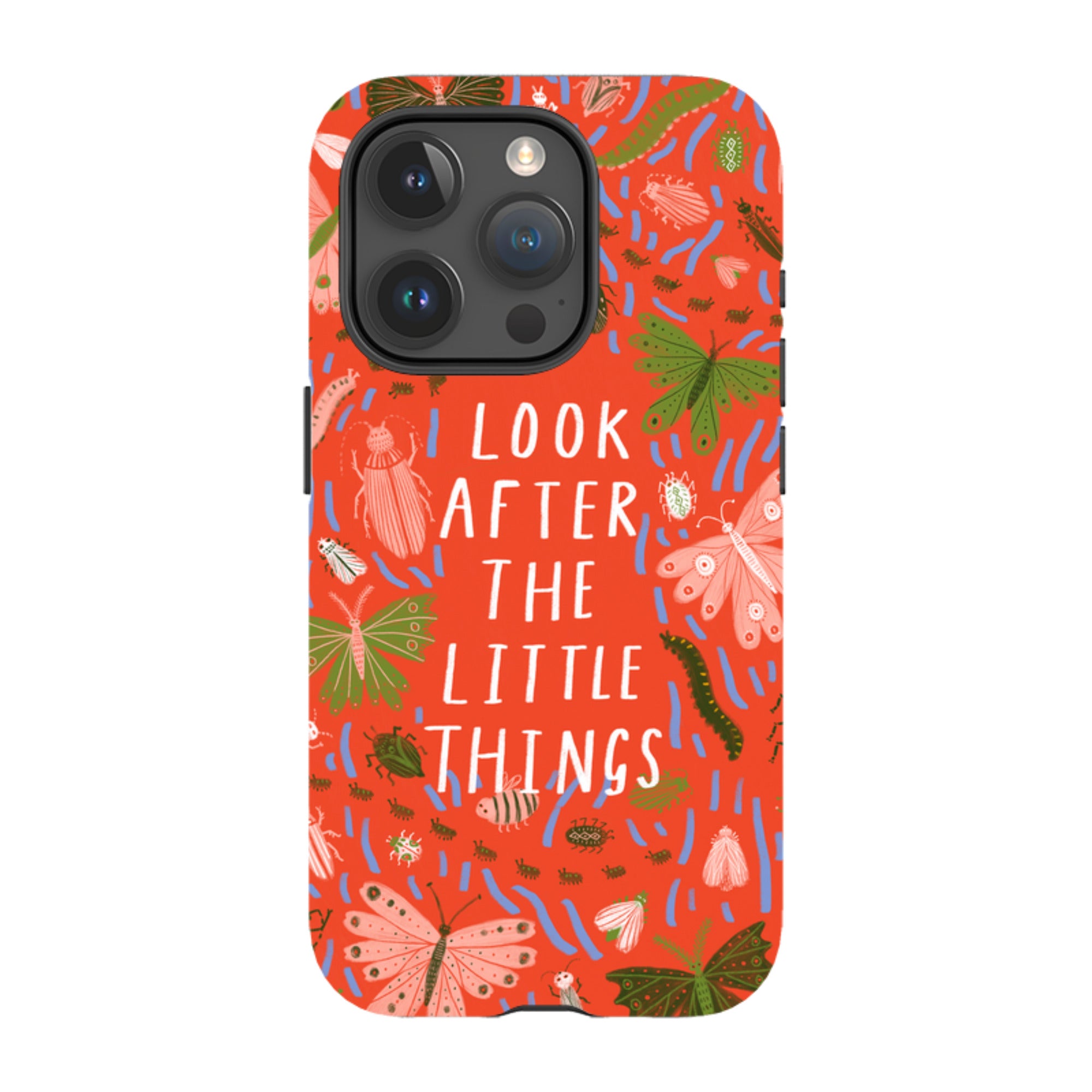 iPhone Tough Case - Little Things Orange By Lee Foster Wilson