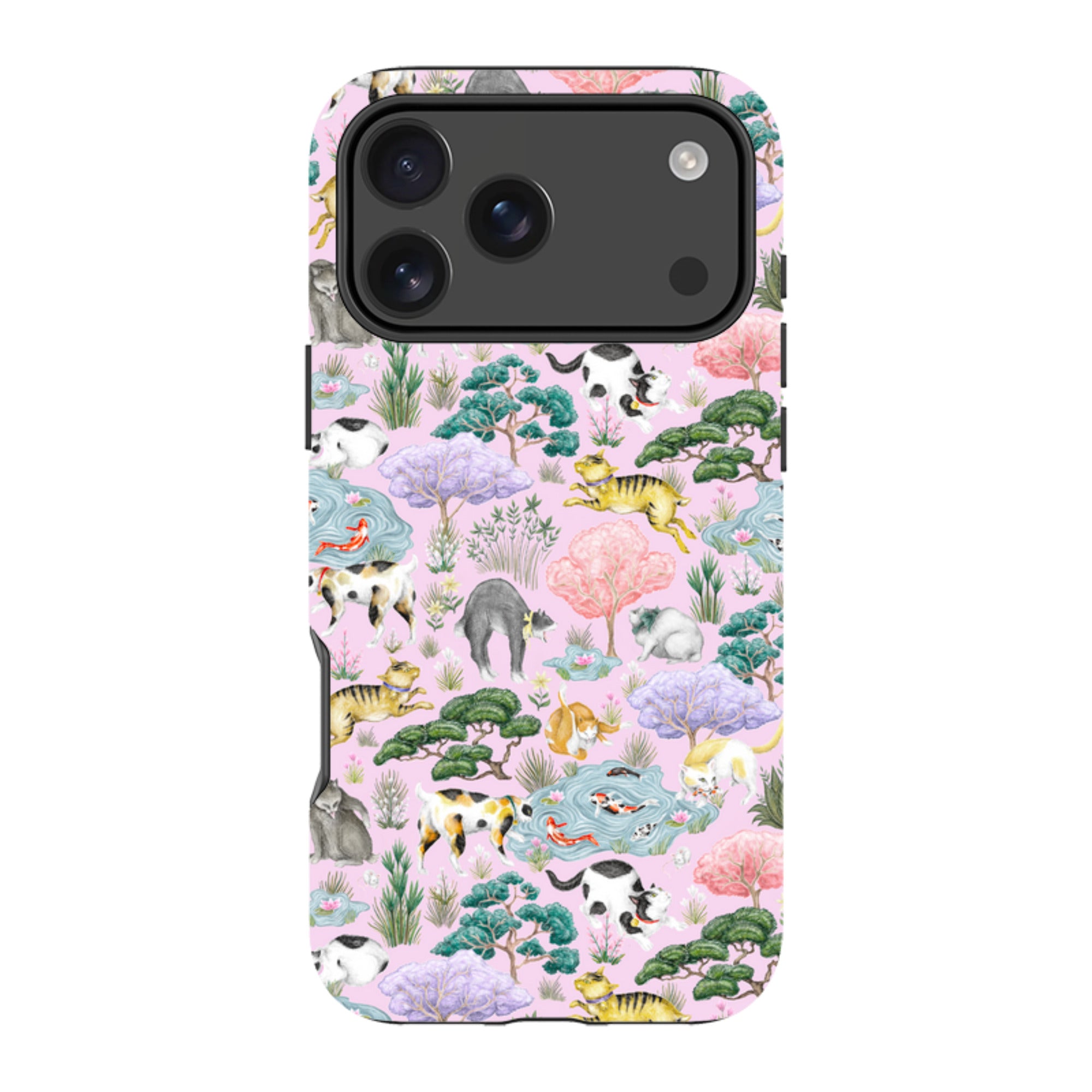 iPhone Tough Case - Cat Garden By Catherine Rowe