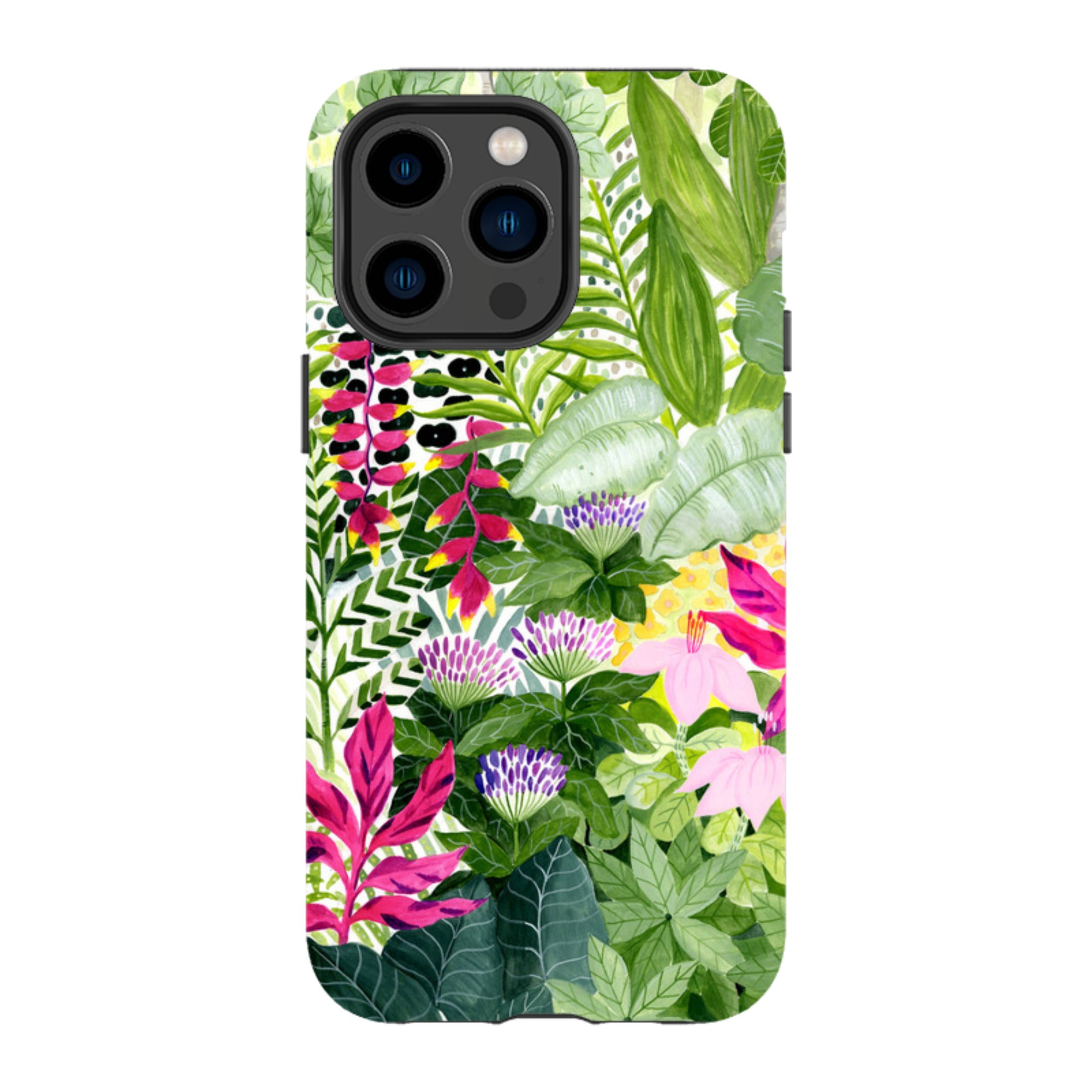 iPhone Tough Case - Pink Botanical By Bex Parkin