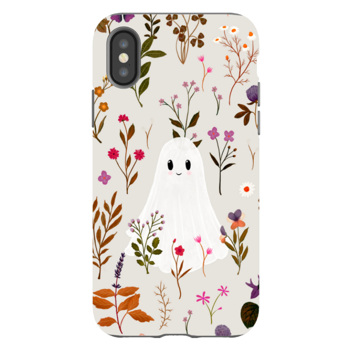 iPhone Tough Case - Ghost in the Garden - Stone Multi By Katherine Quinn