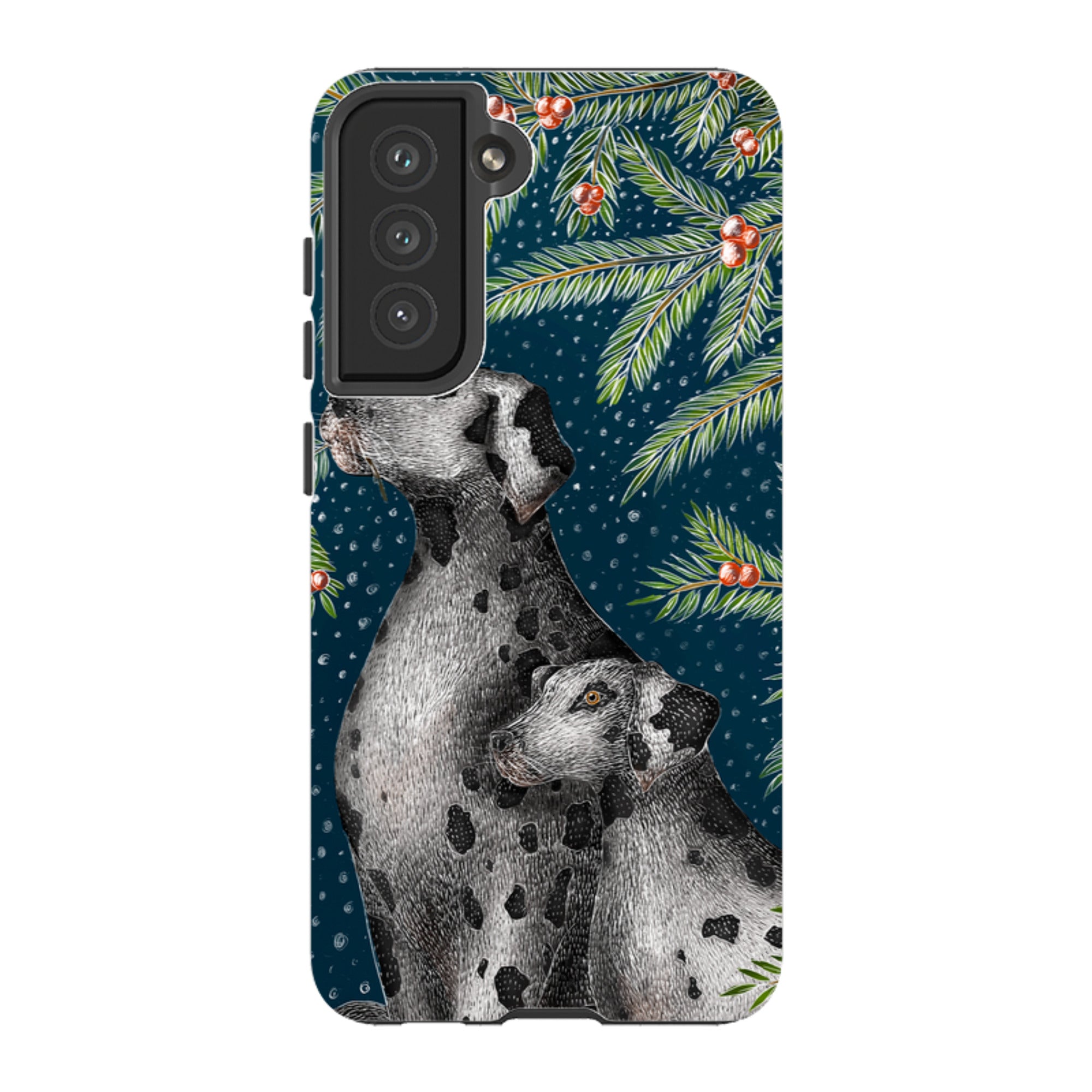 Samsung Tough Case - Christmas Dalmatians By Catherine Rowe