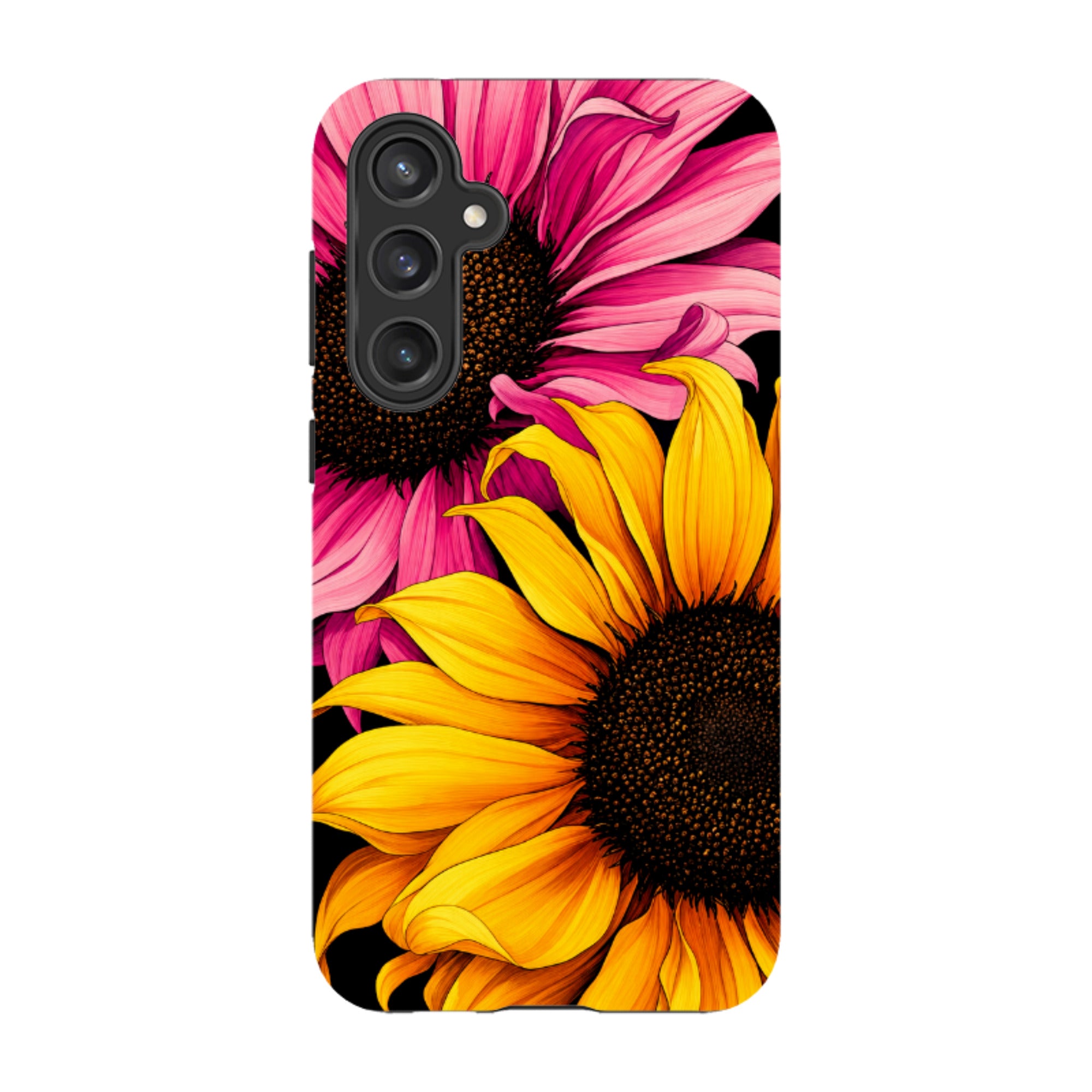Samsung Tough Case - Yellow & Pink Sunflower