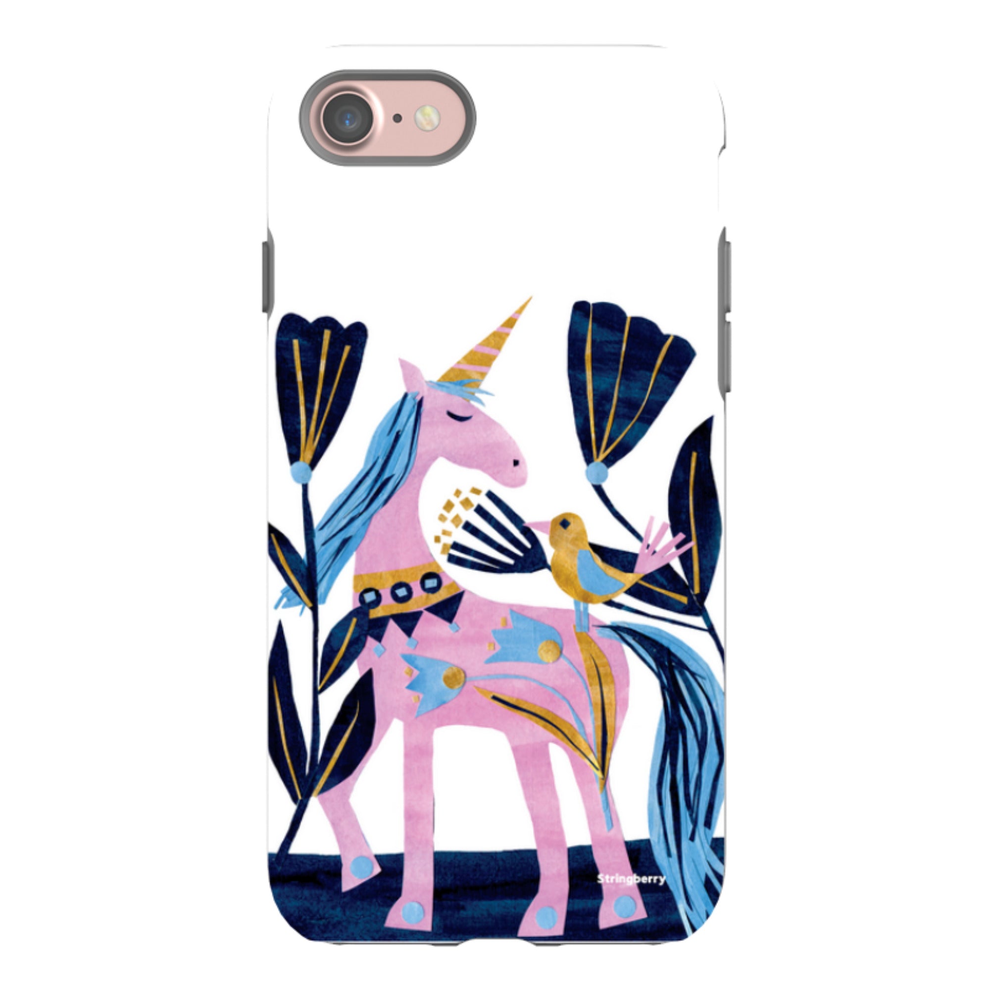 iPhone Tough Case - Lilac Unicorn By Tracey English