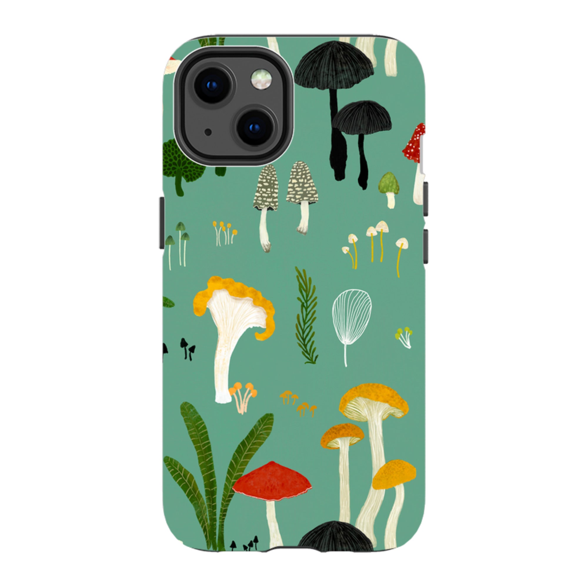 iPhone MagSafe Tough Case - Mushroom Pattern By Katherine Quinn