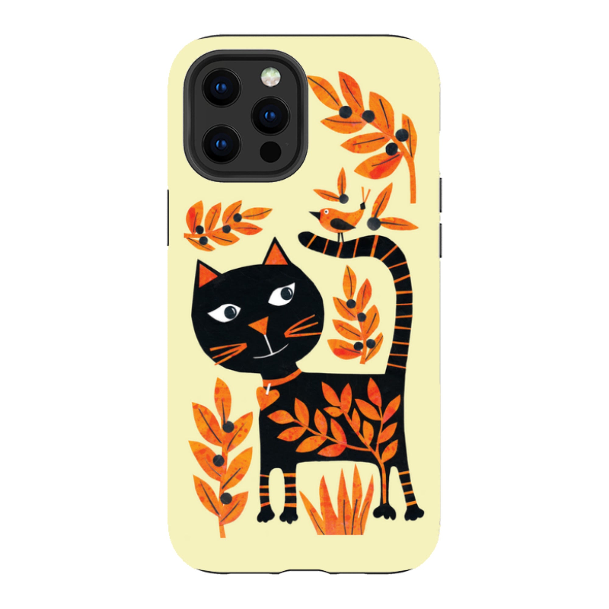 iPhone Tough Case - Halloween Folk Cat By Tracey English