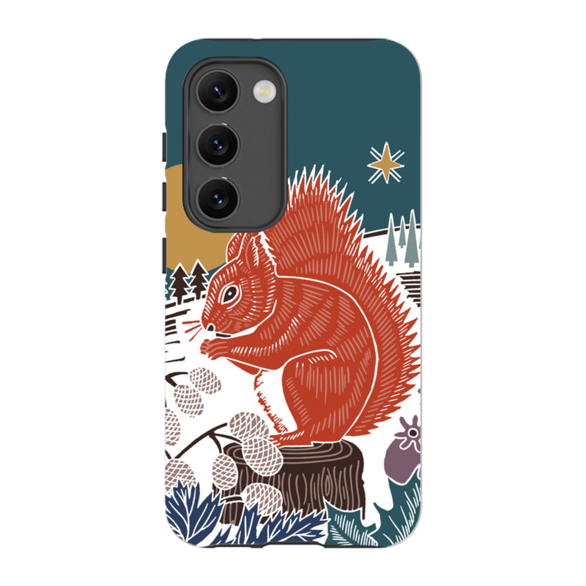 Samsung Tough Case - Winter Squirrel By Kate Heiss
