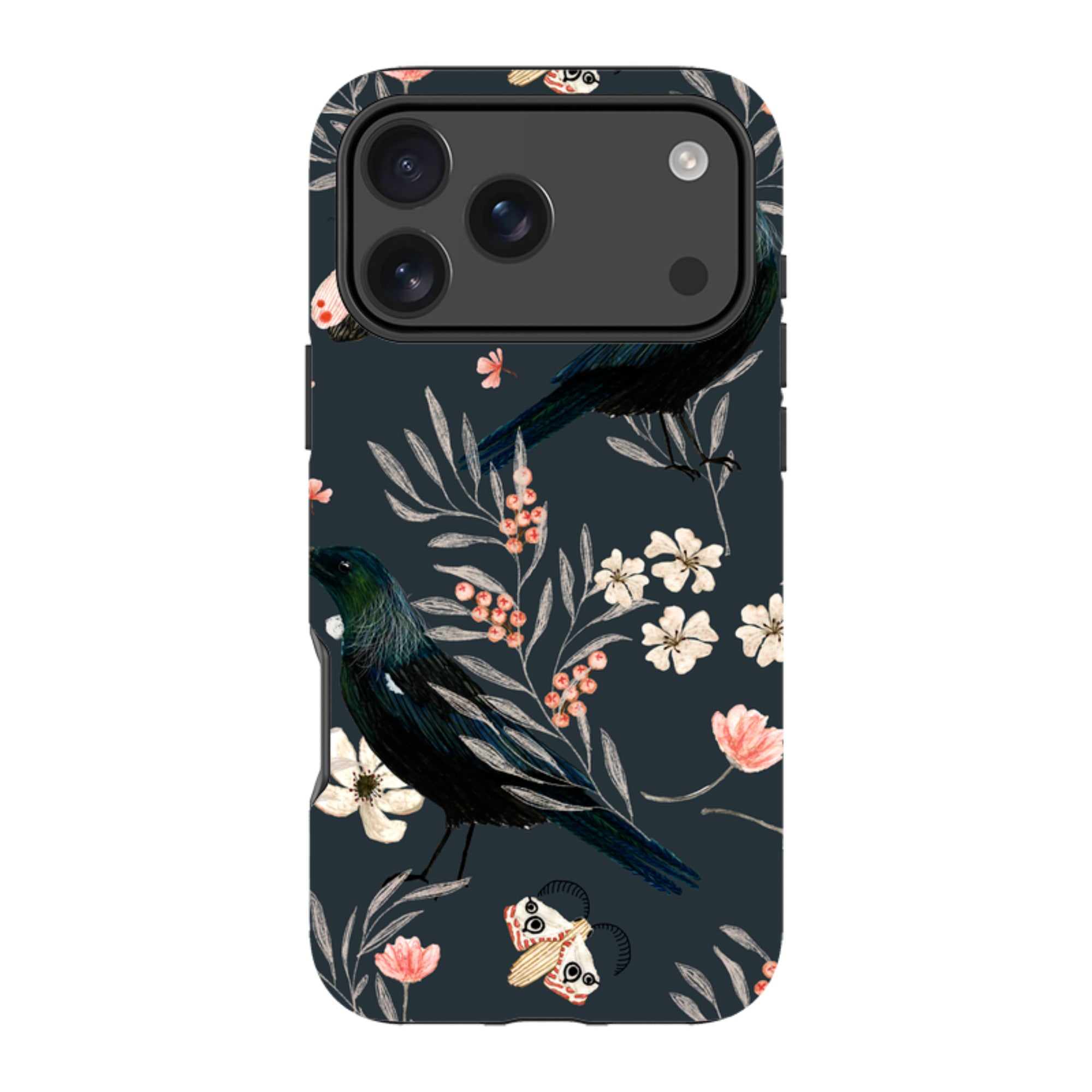 iPhone Tough Case - Moths And Tuis By Katherine Quinn