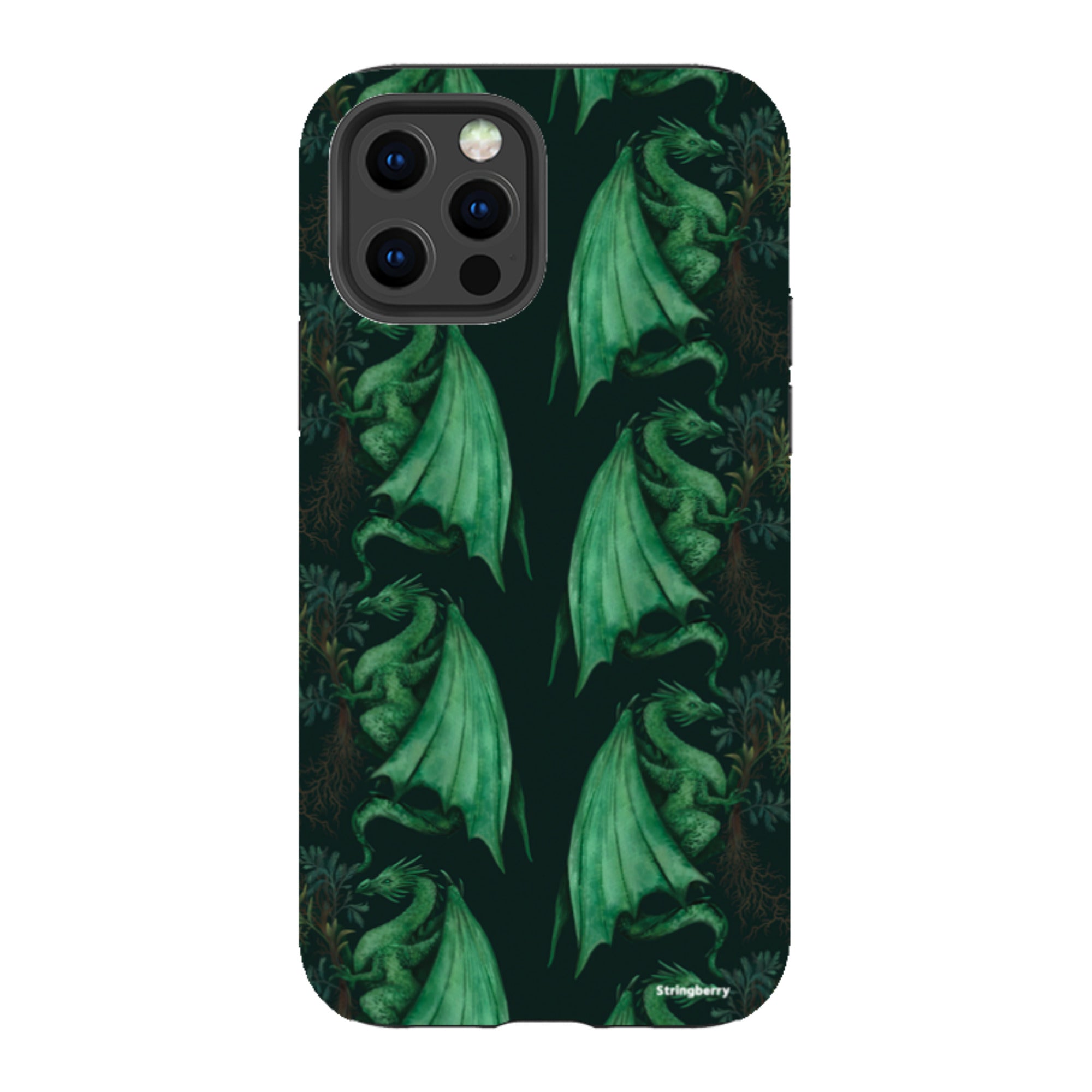 iPhone Tough Case - Arbor Dragon Pattern By Anna Stead