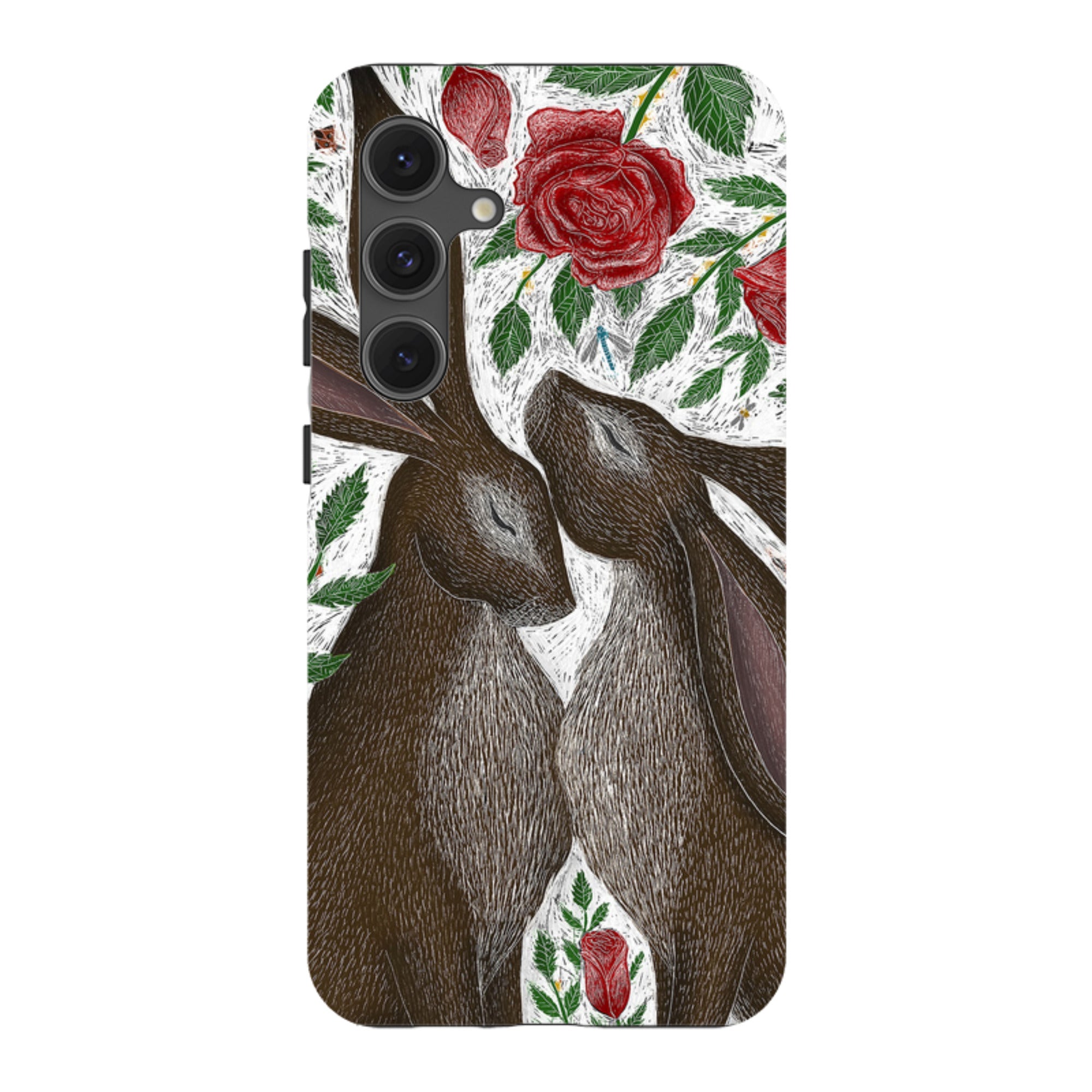 Samsung Tough Case - Hares And Red Roses By Catherine Rowe