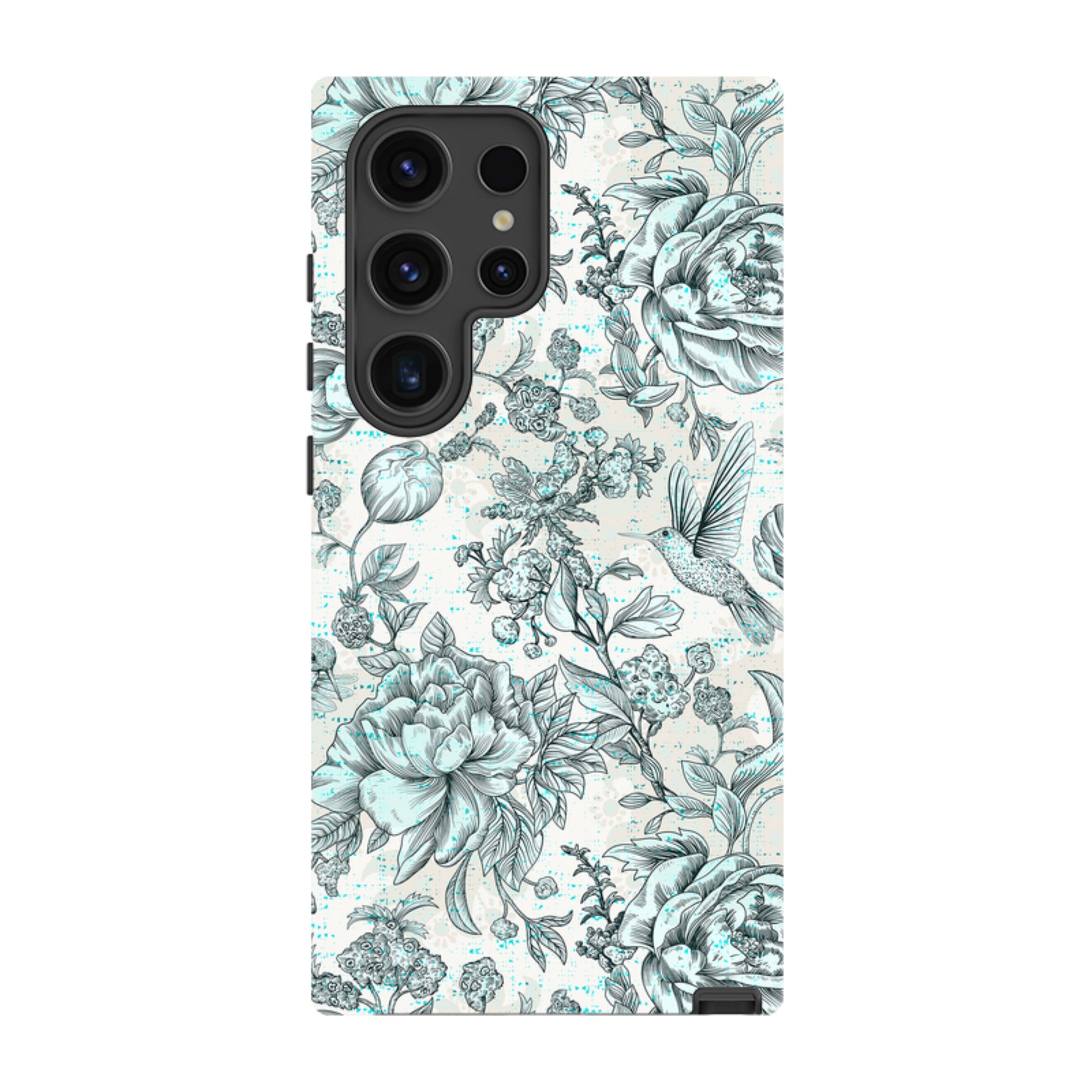 Samsung Tough Case - Blue peonies
