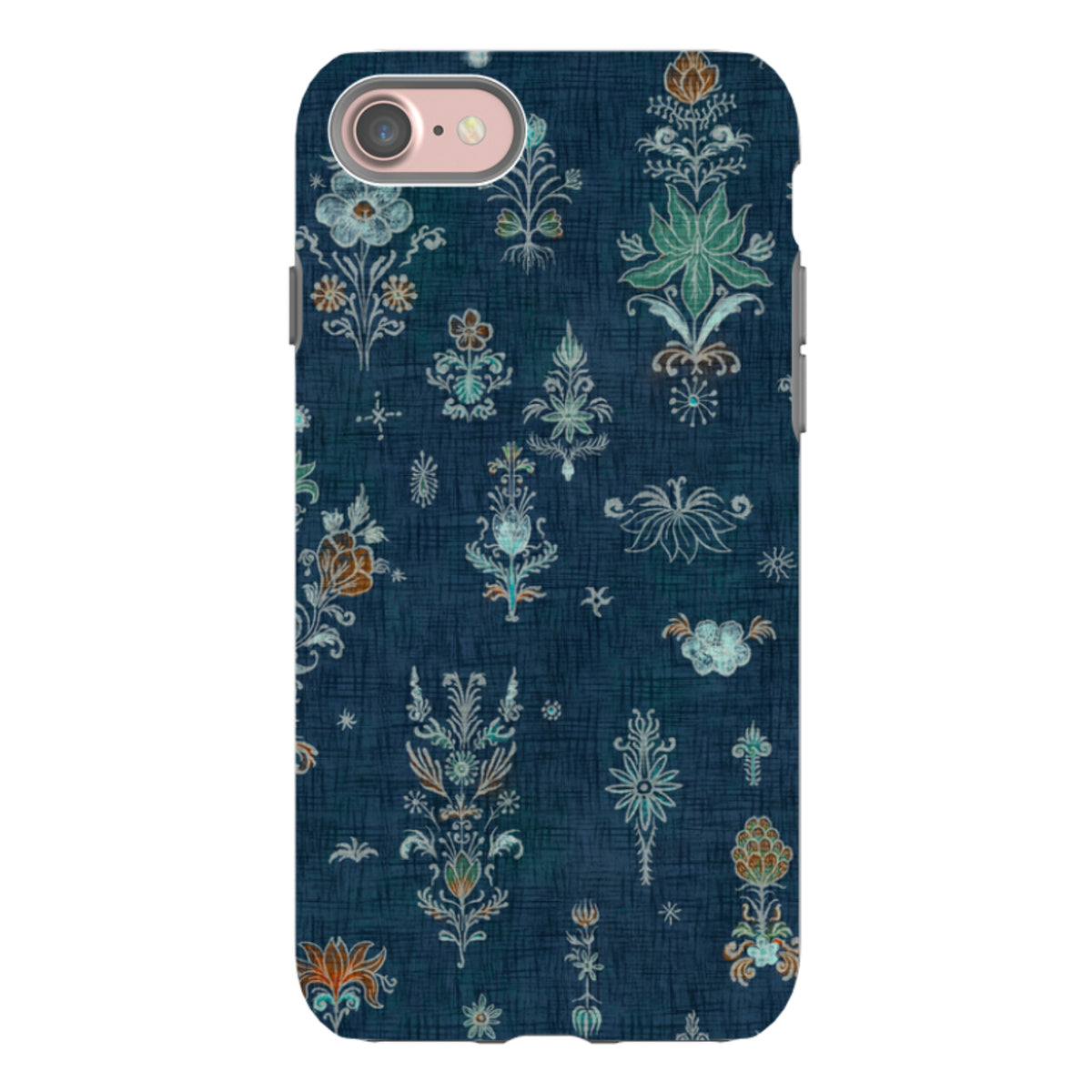 iPhone Tough Case - Jewel Spirit - Navy Rust By Katherine Quinn