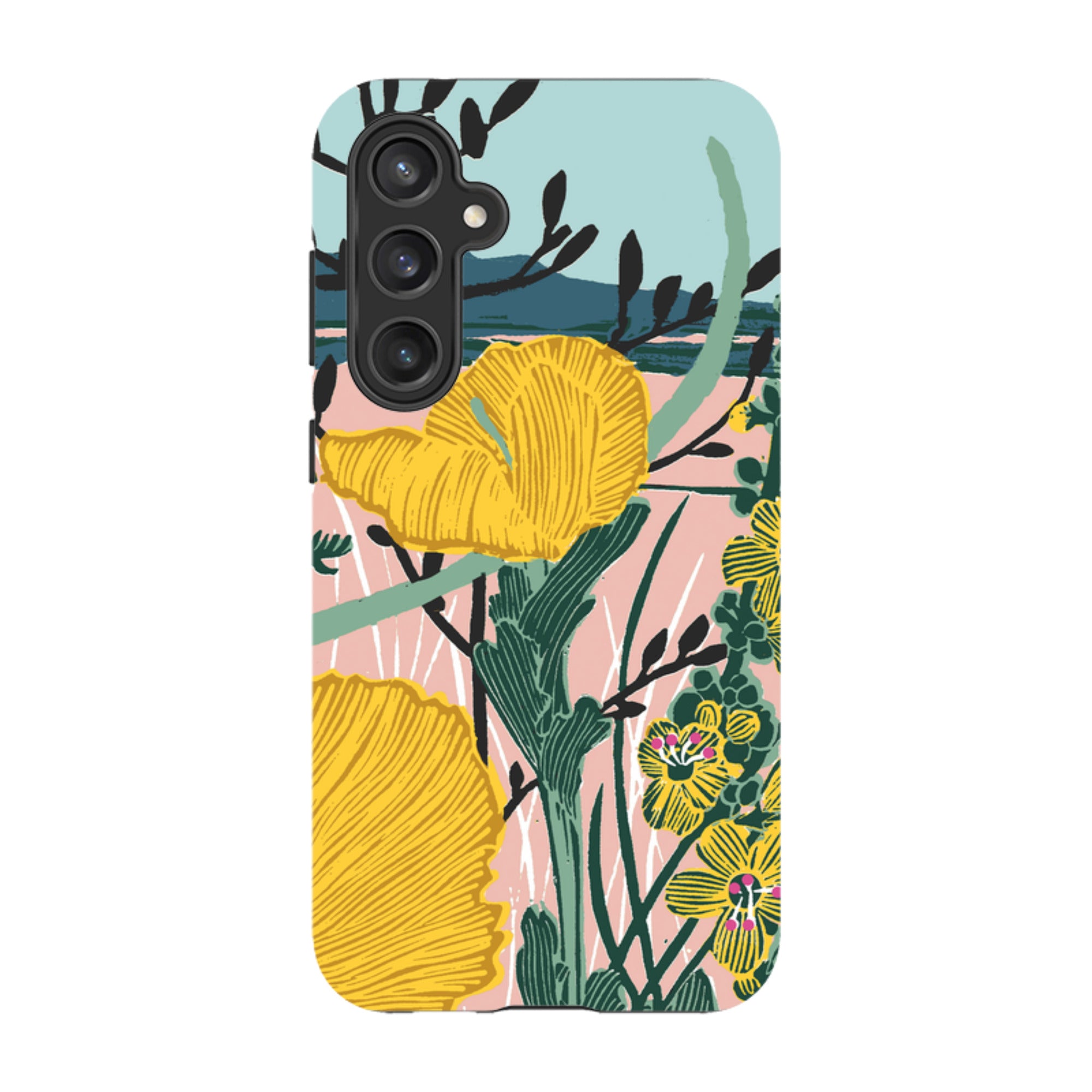 Samsung Tough Case - Yellow Poppies By Kate Heiss