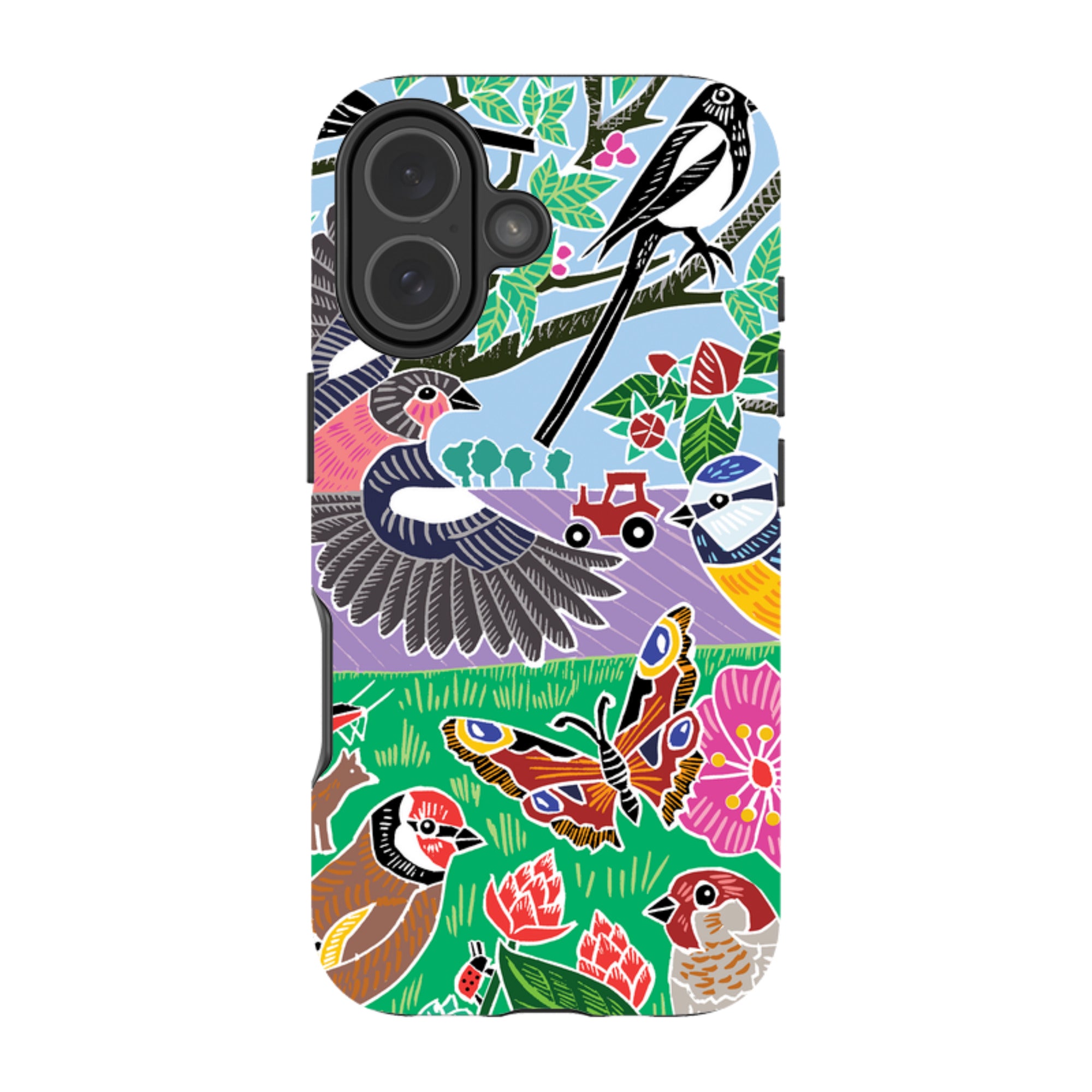 iPhone Tough Case - Garden Bird Jigsaw B By Kate Heiss