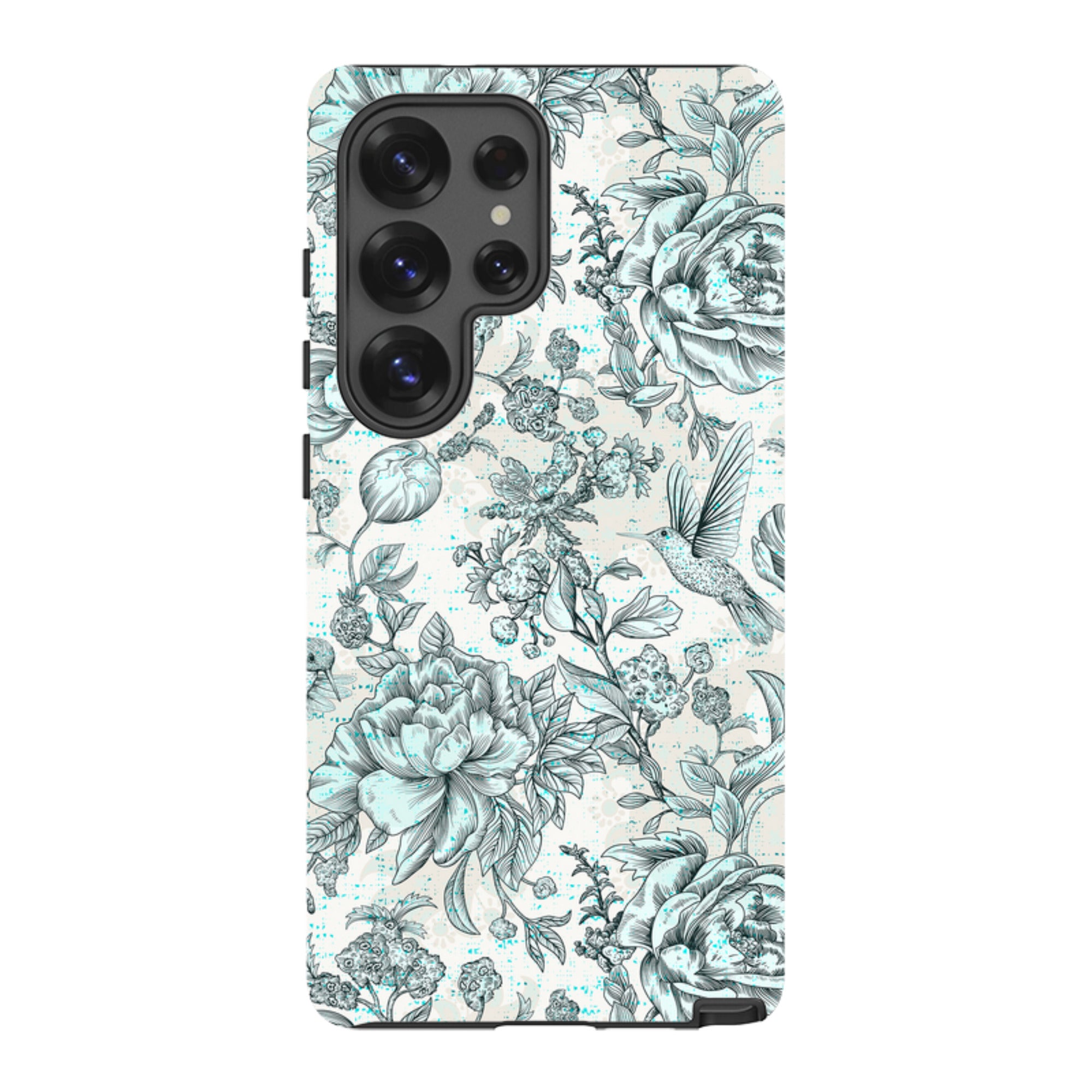 Samsung Tough Case - Blue peonies