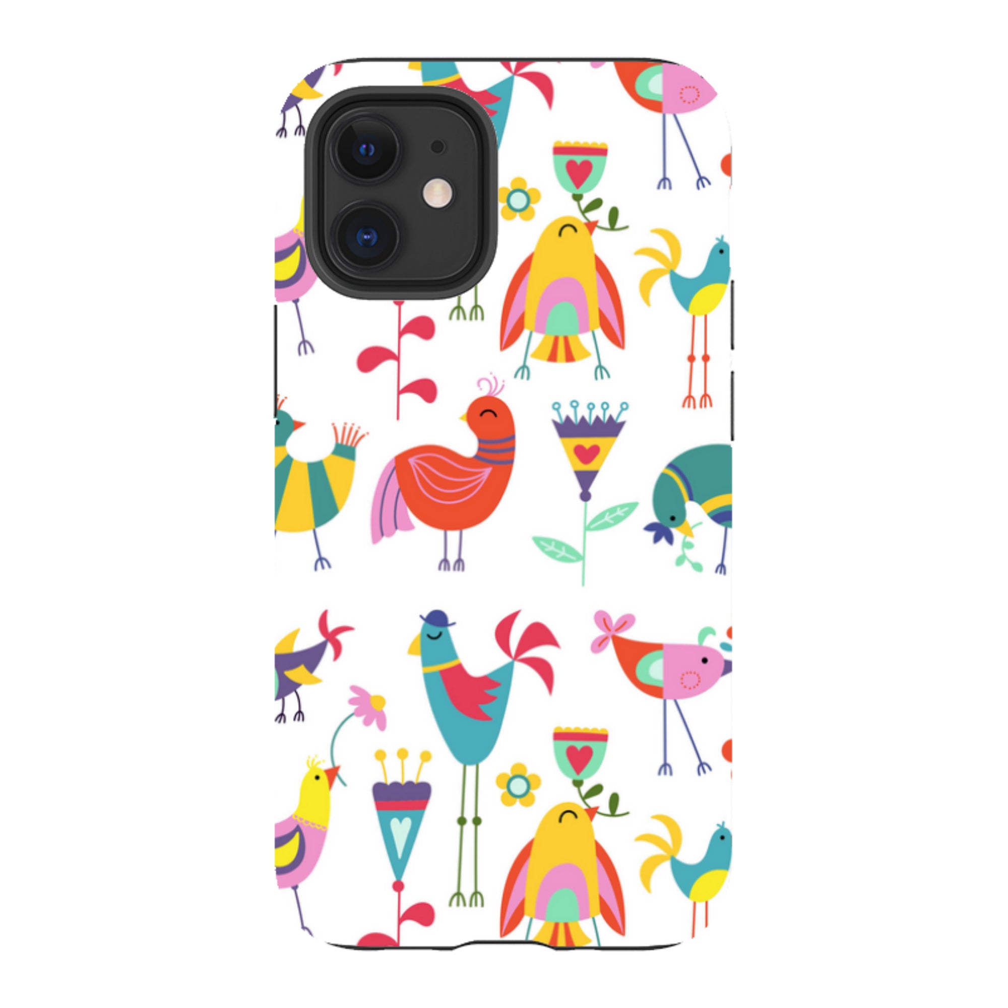iPhone Tough Case - Folky Birds By Suzy Taylor