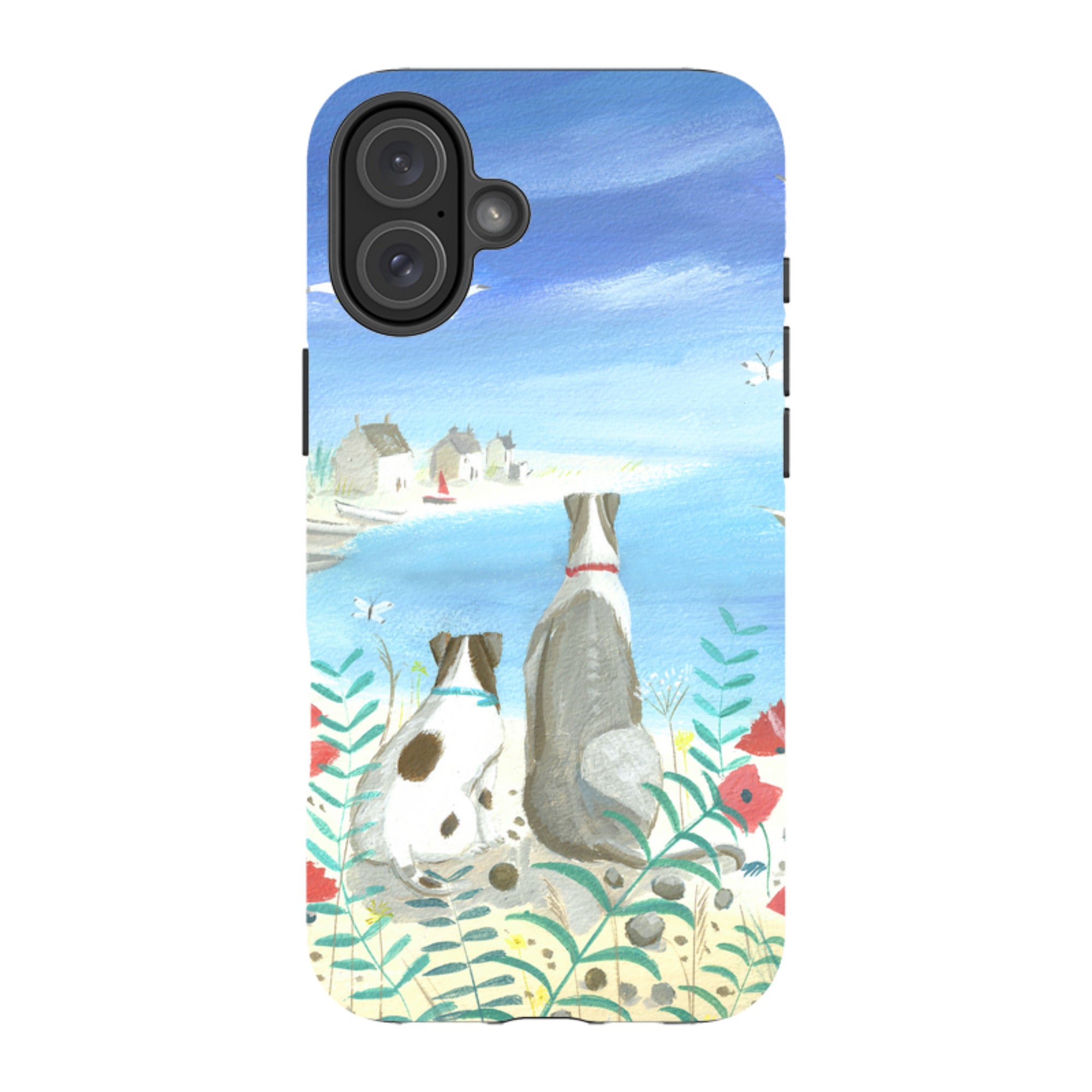 iPhone Tough Case - Beach Dogs By Mary Stubberfield
