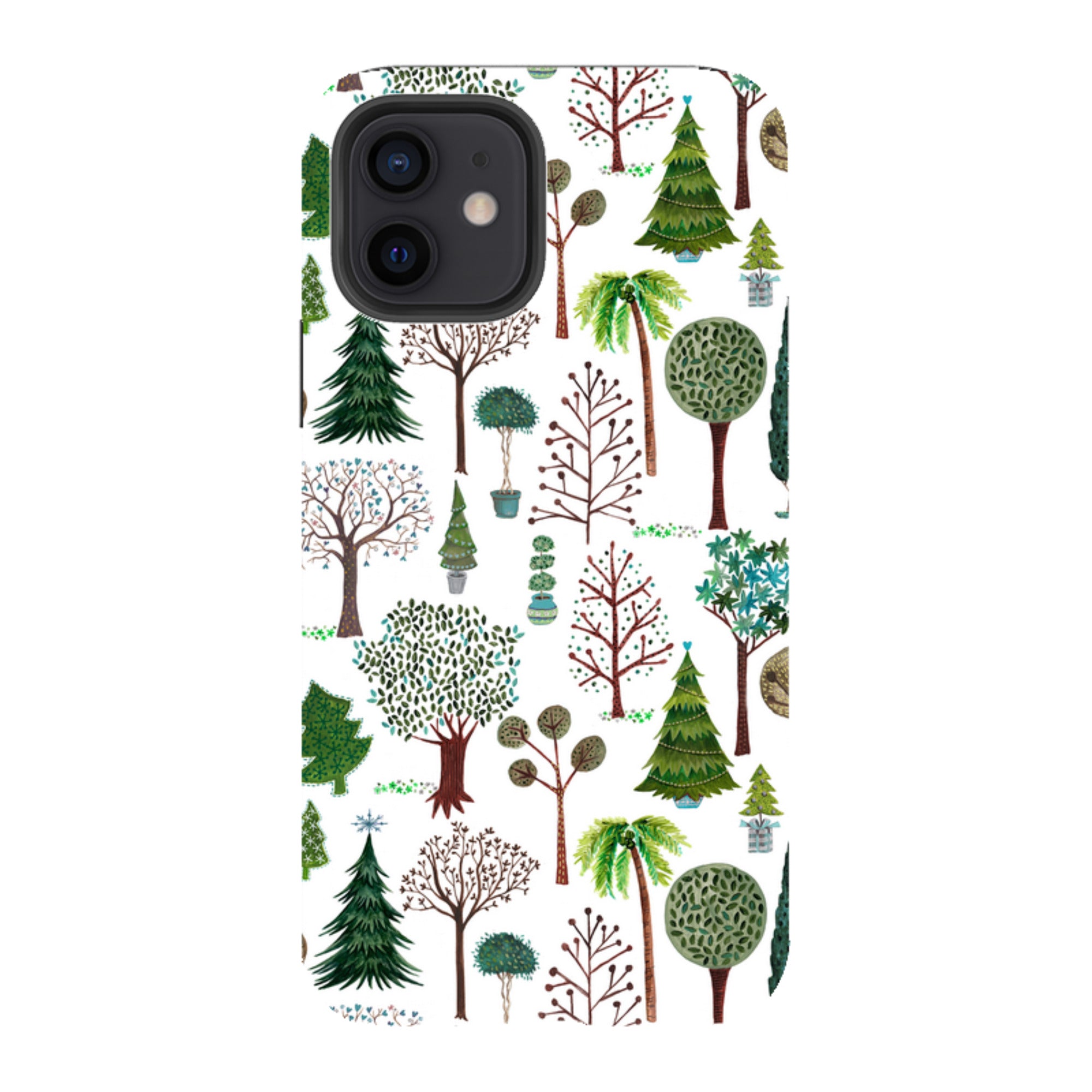 iPhone Tough Case - Xmas Trees By Caroline Bonne Muller
