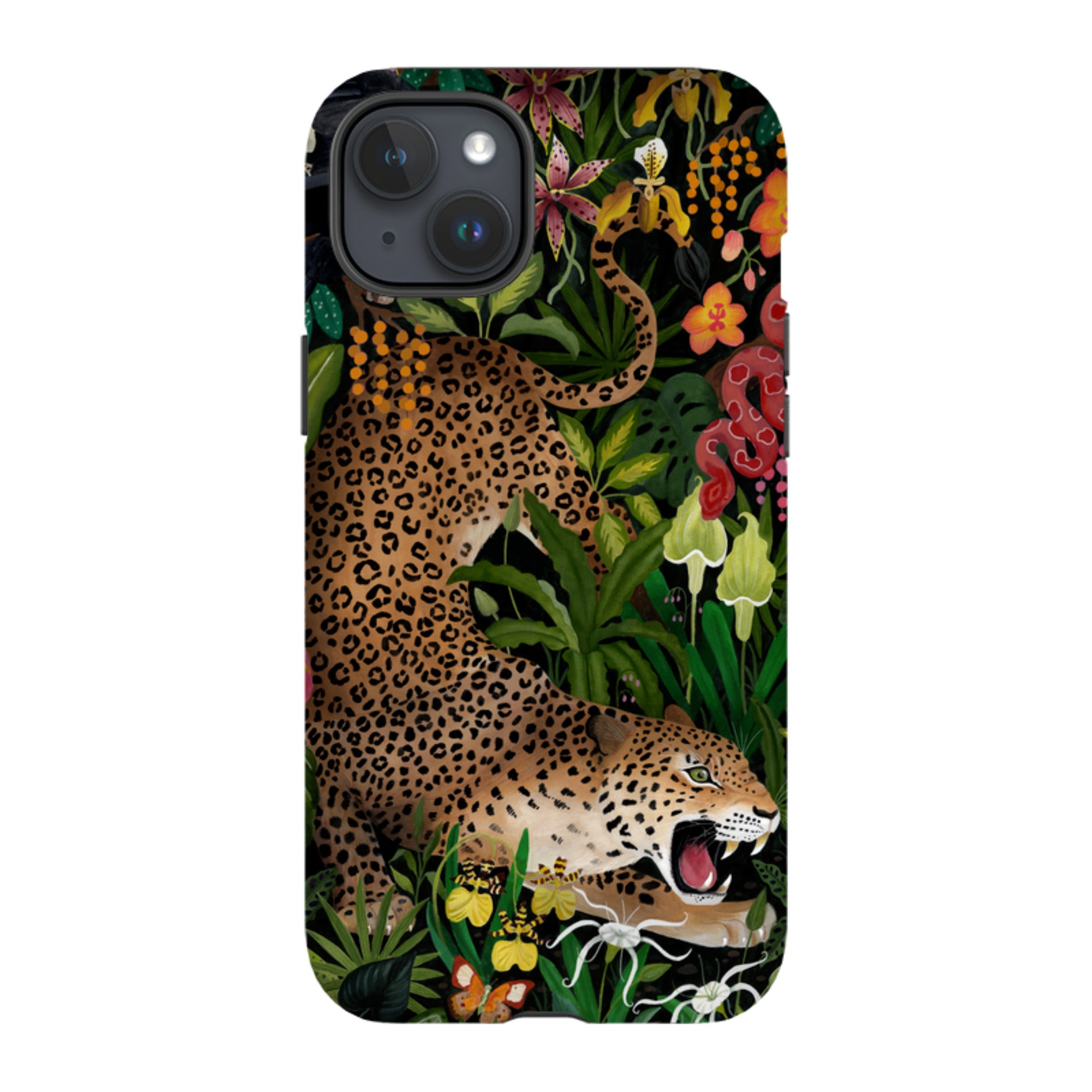 iPhone MagSafe Tough Case -  Roaring Leopard By Bex Parkin