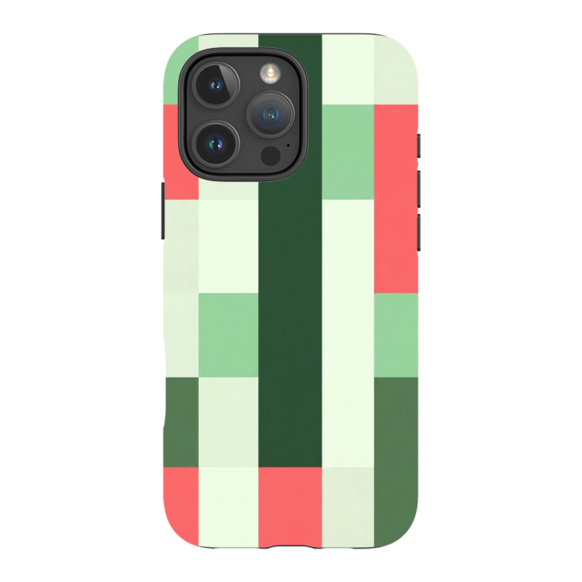 iPhone MagSafe Tough Case - Retro Abstract Gingham