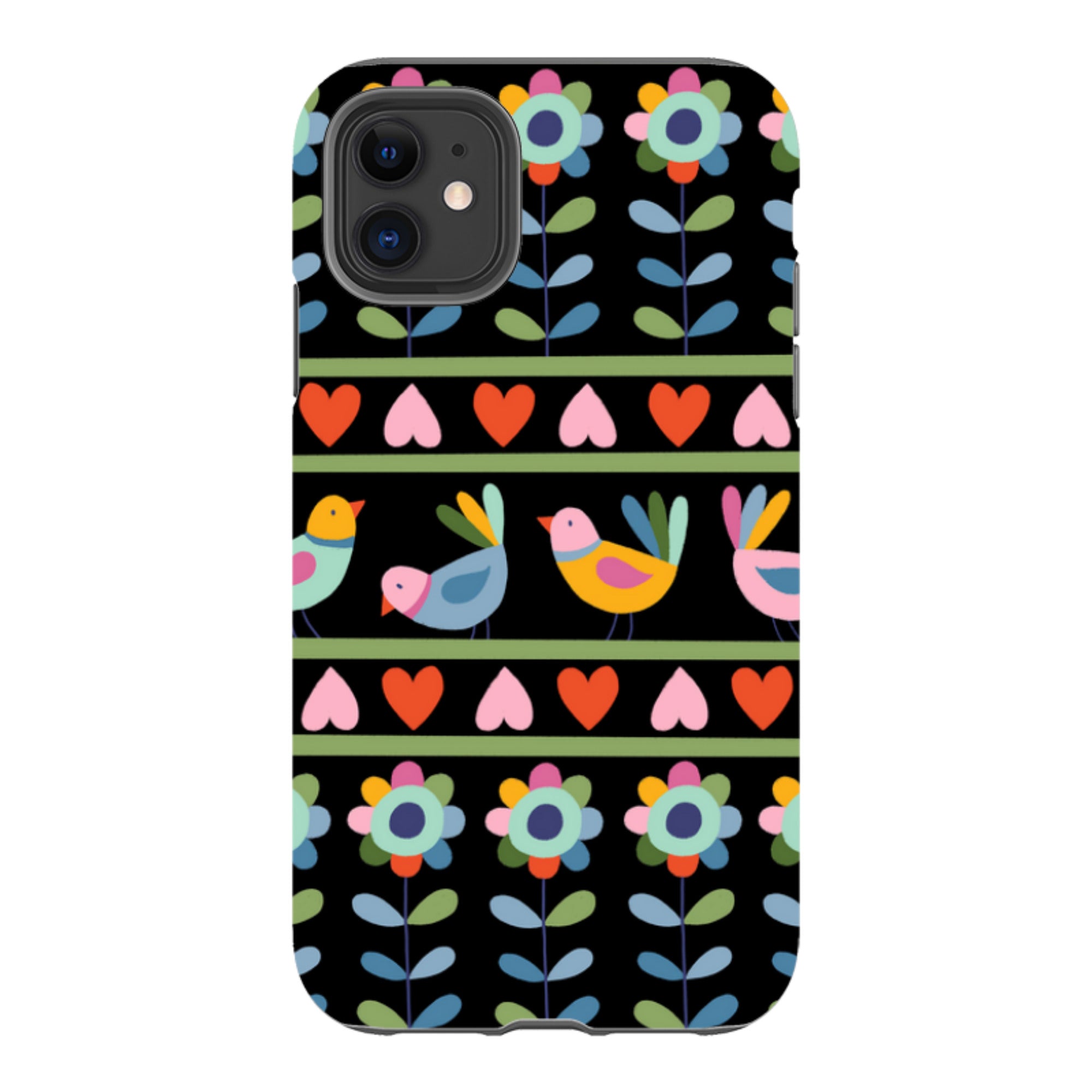 iPhone Tough Case - Folky Birds II By Suzy Taylor