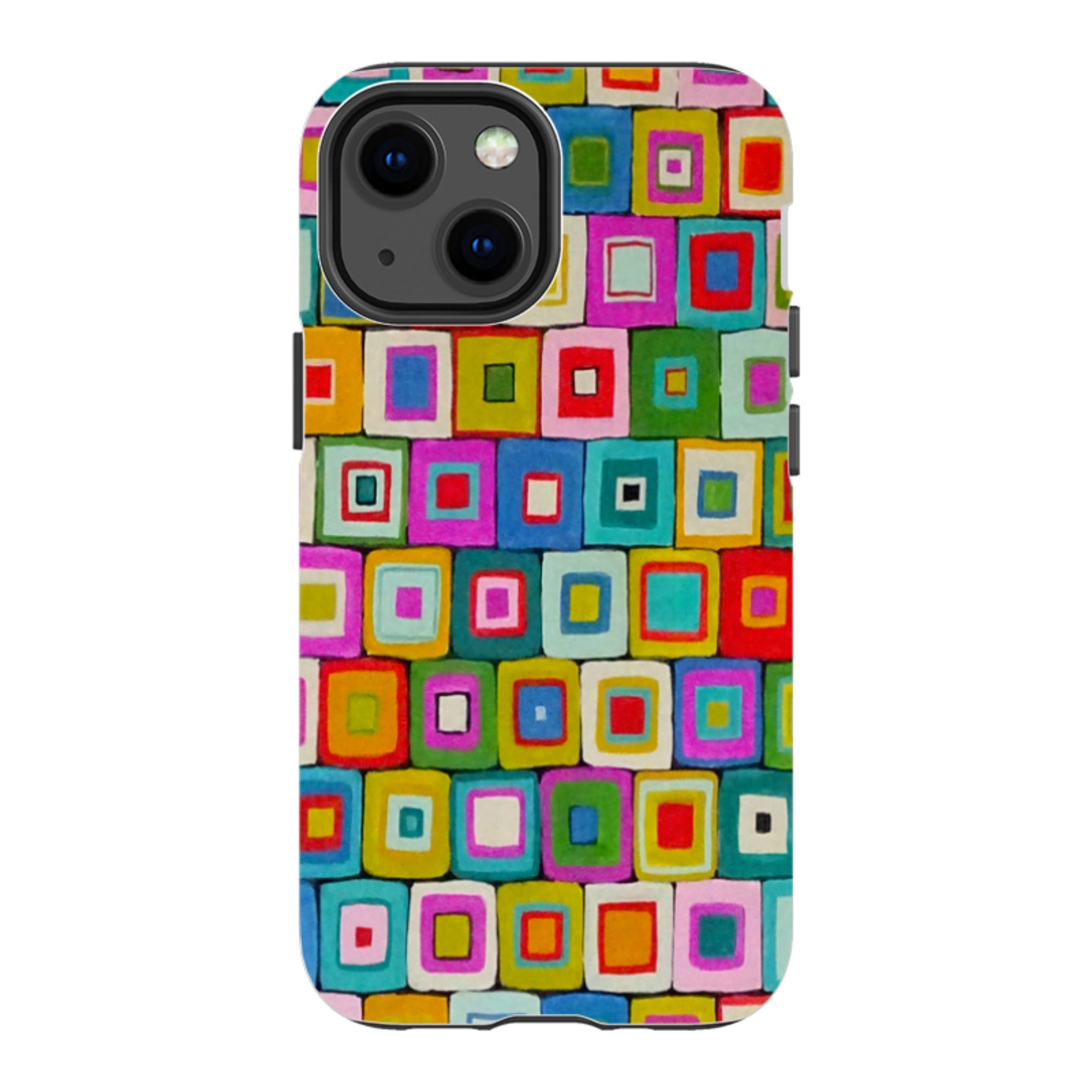 iPhone Tough Case - Atelier Blanket Squares Bright By Sarah Campbell