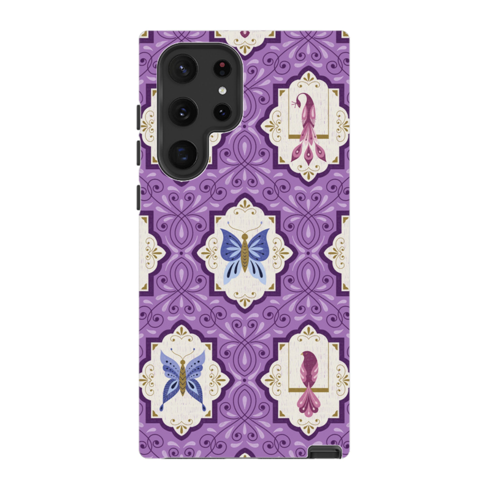 Samsung Tough Case - Wingframes Med Purple By Jenny Zemanek