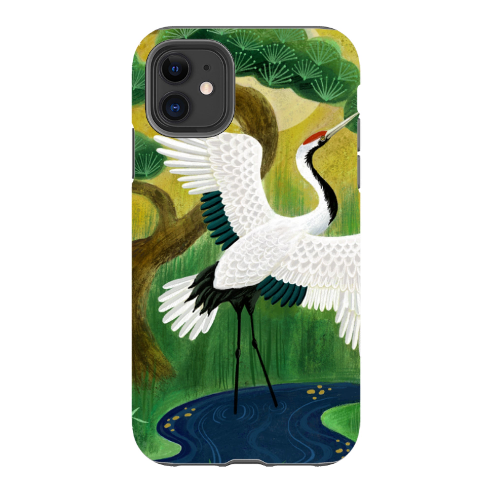 iPhone Tough Case - Crane By Bex Parkin