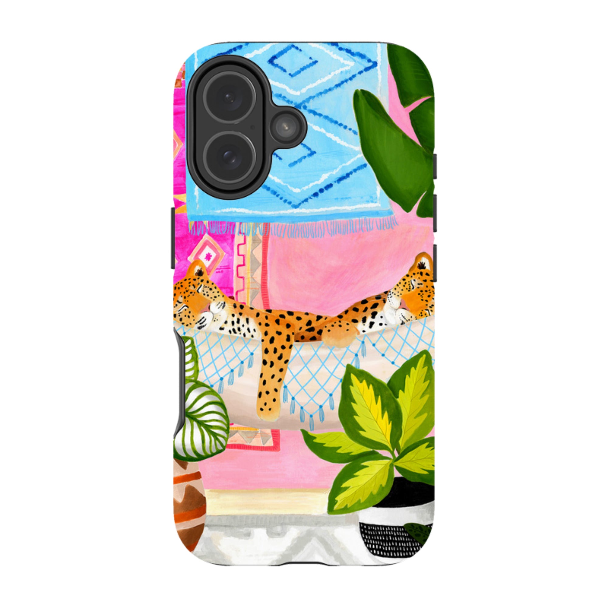 iPhone MagSafe Tough Case - Leopards in Hammock By Bex Parkin