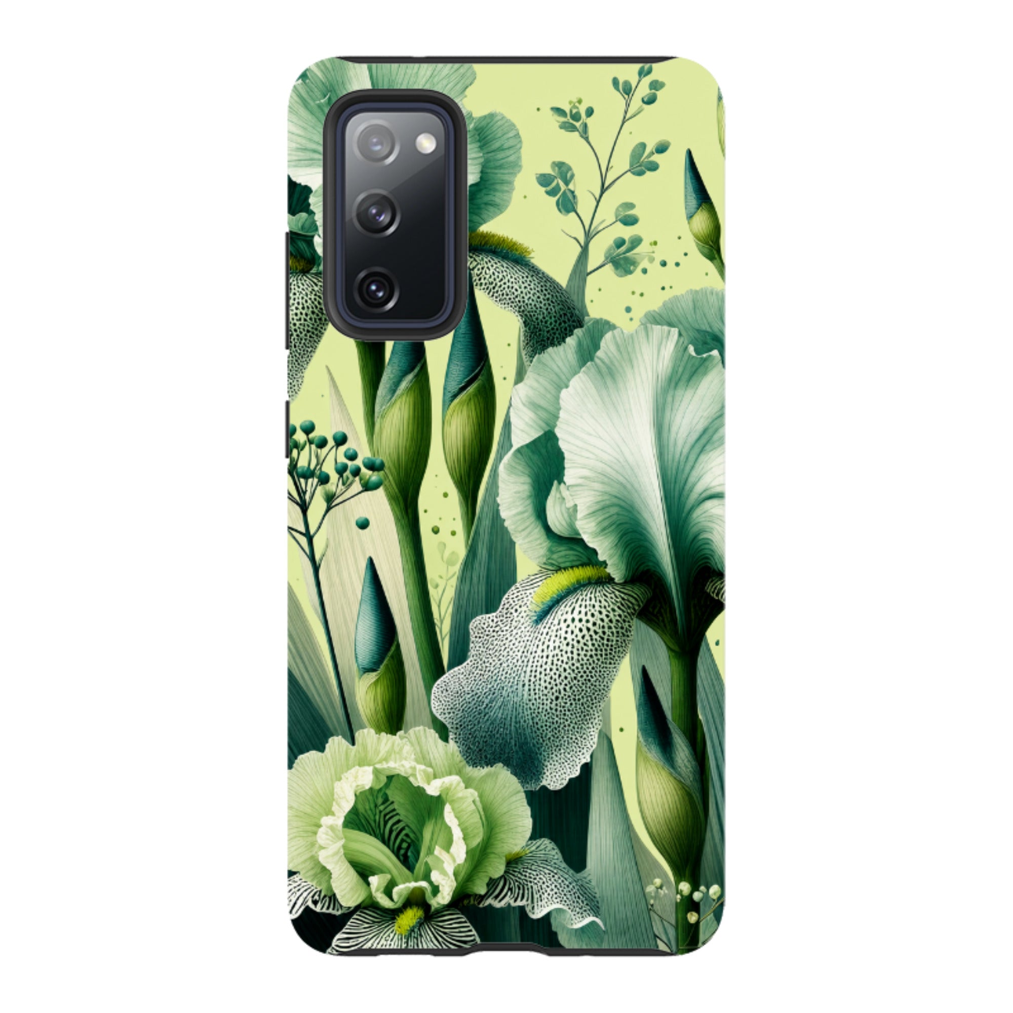 Samsung Tough Case - Sage Green Iris Floral