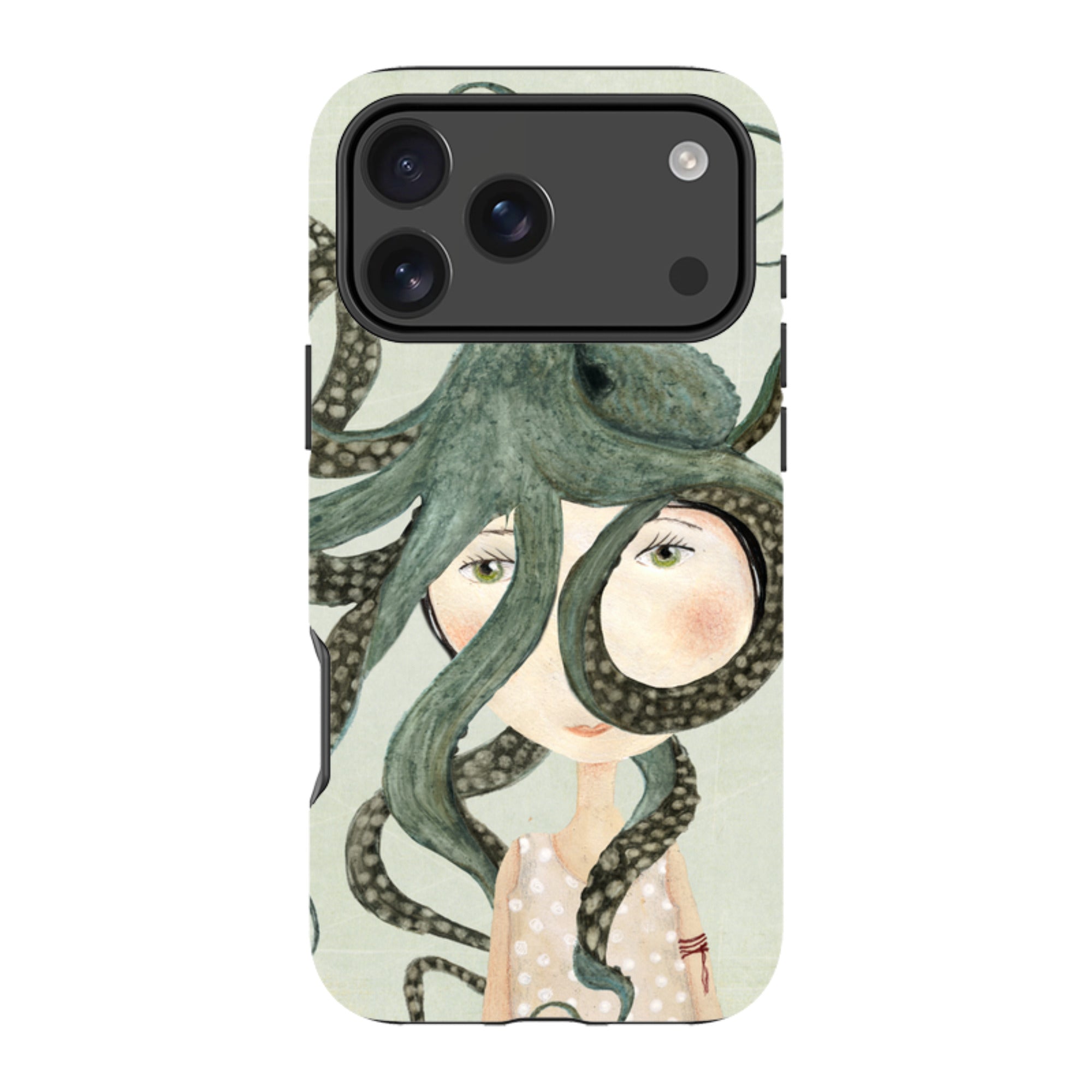 iPhone Tough Case - Octopus Girl By Katherine Quinn