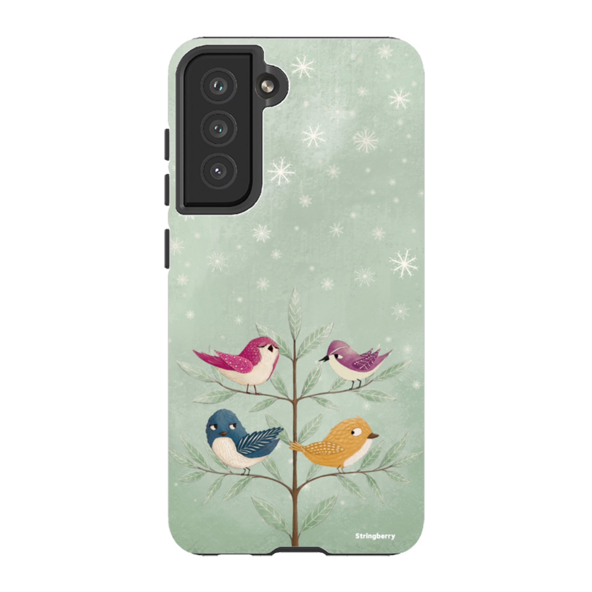 Samsung Tough Case - Garden Birds Aqua By Maja Lindberg