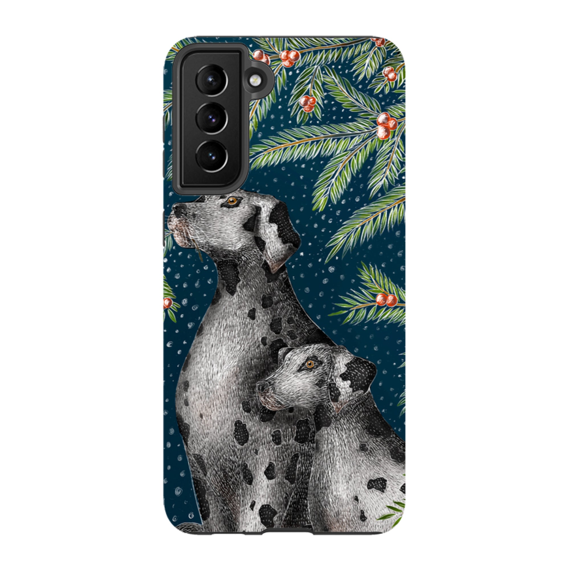 Samsung Tough Case - Christmas Dalmatians By Catherine Rowe