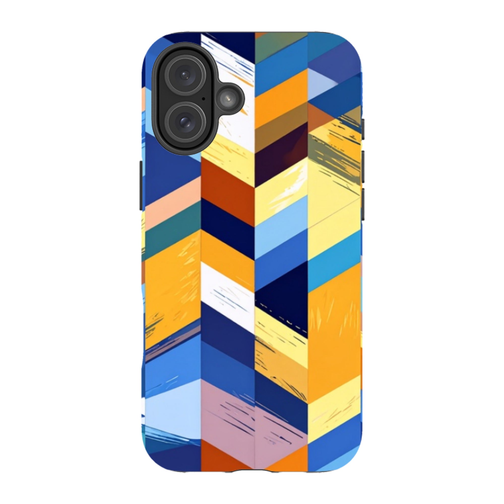 iPhone MagSafe Tough Case - Technicolour Stripes