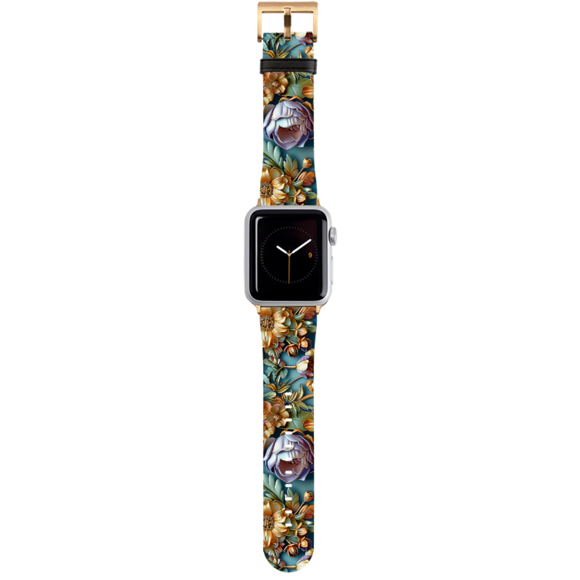 Sage Floral Apple Watch Strap