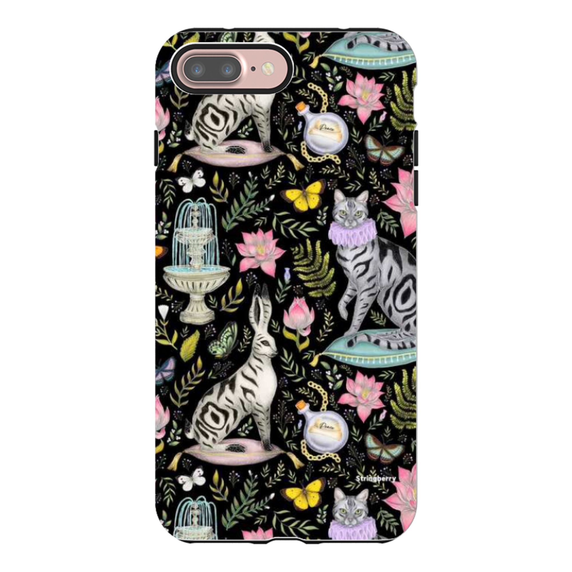 iPhone Tough Case - Lotus Garden By Catherine Rowe