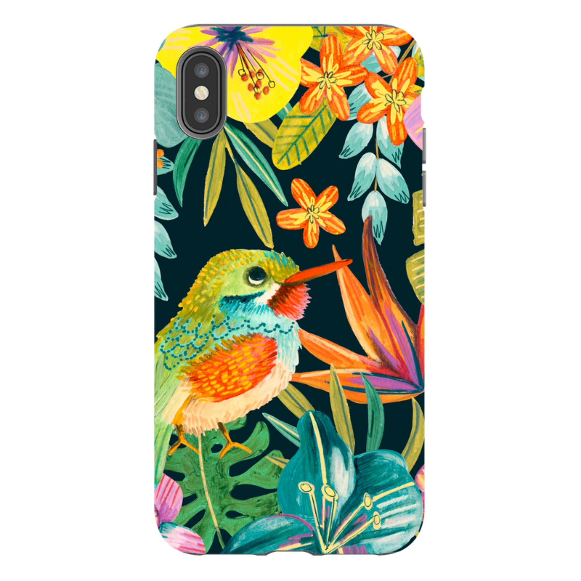 iPhone Tough Case - Tropical Bird By Caroline Bonne Muller