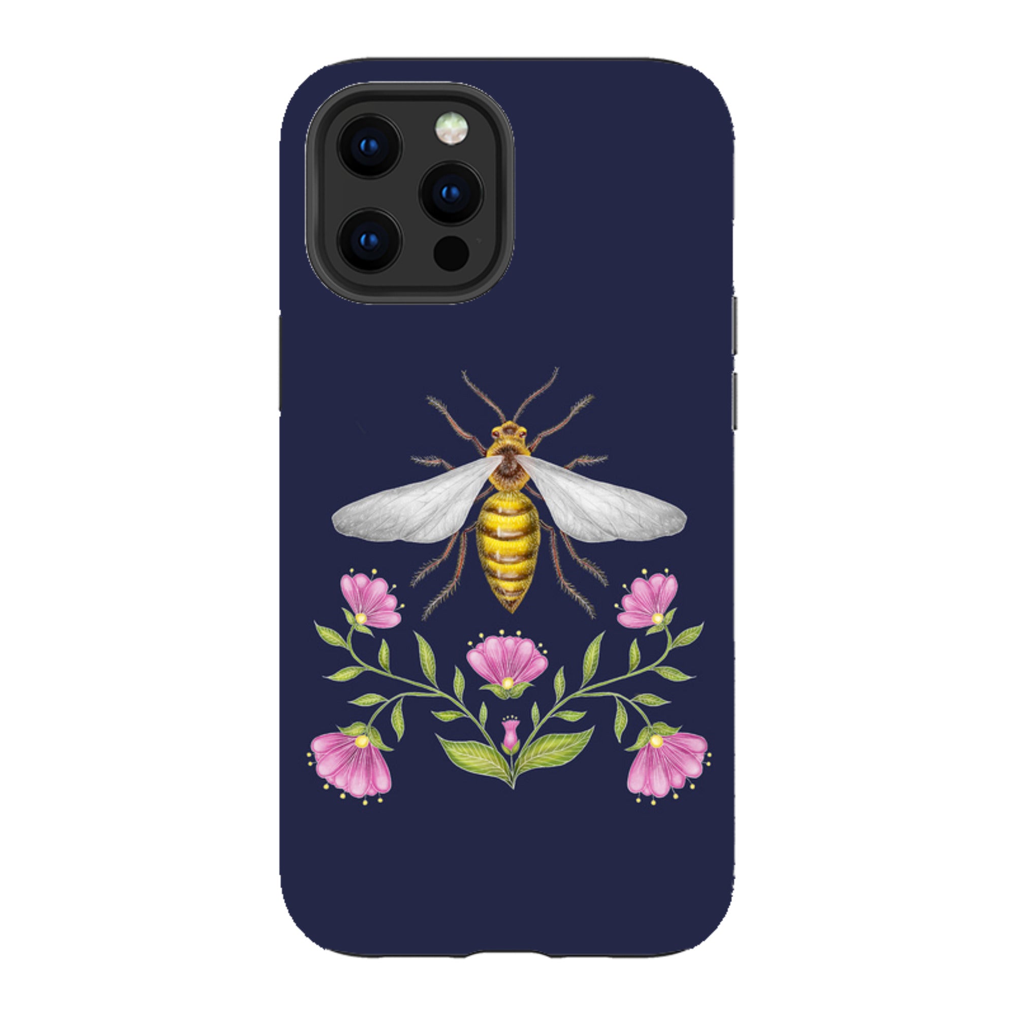 iPhone Tough Case - Wings Of Freedom Navy By Catherine Rowe