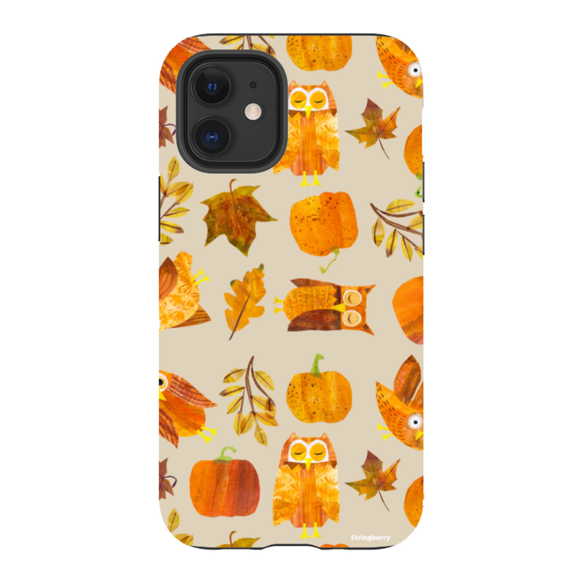 iPhone Tough Case - Pumpkins and Owls By Tracey English