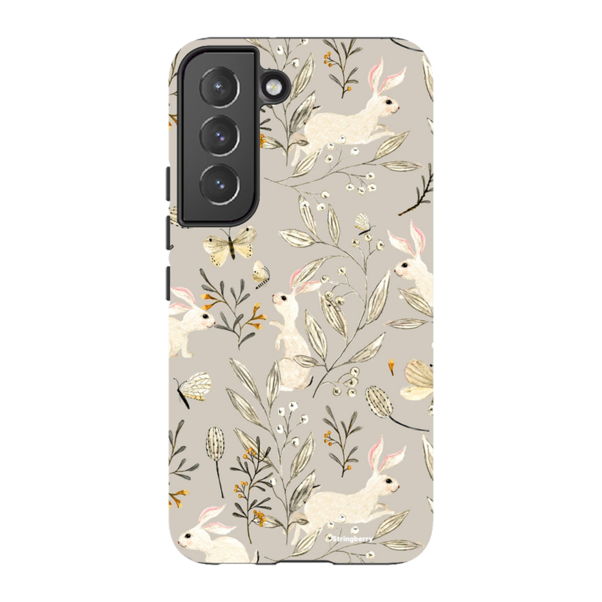 Samsung Tough Case - Bunnies Grey By Katherine Quinn