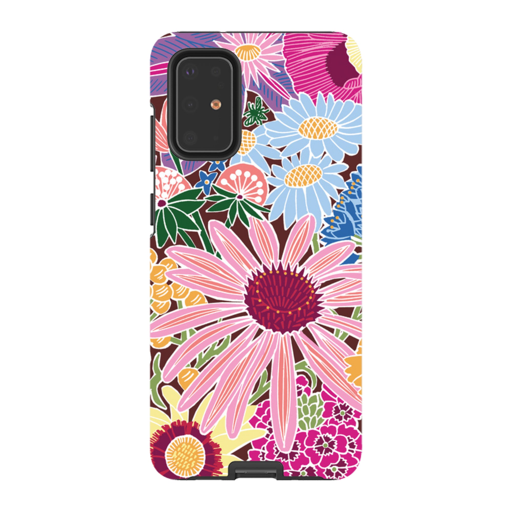 Samsung Tough Case - Jigsaw Floral 1 By kate Heiss